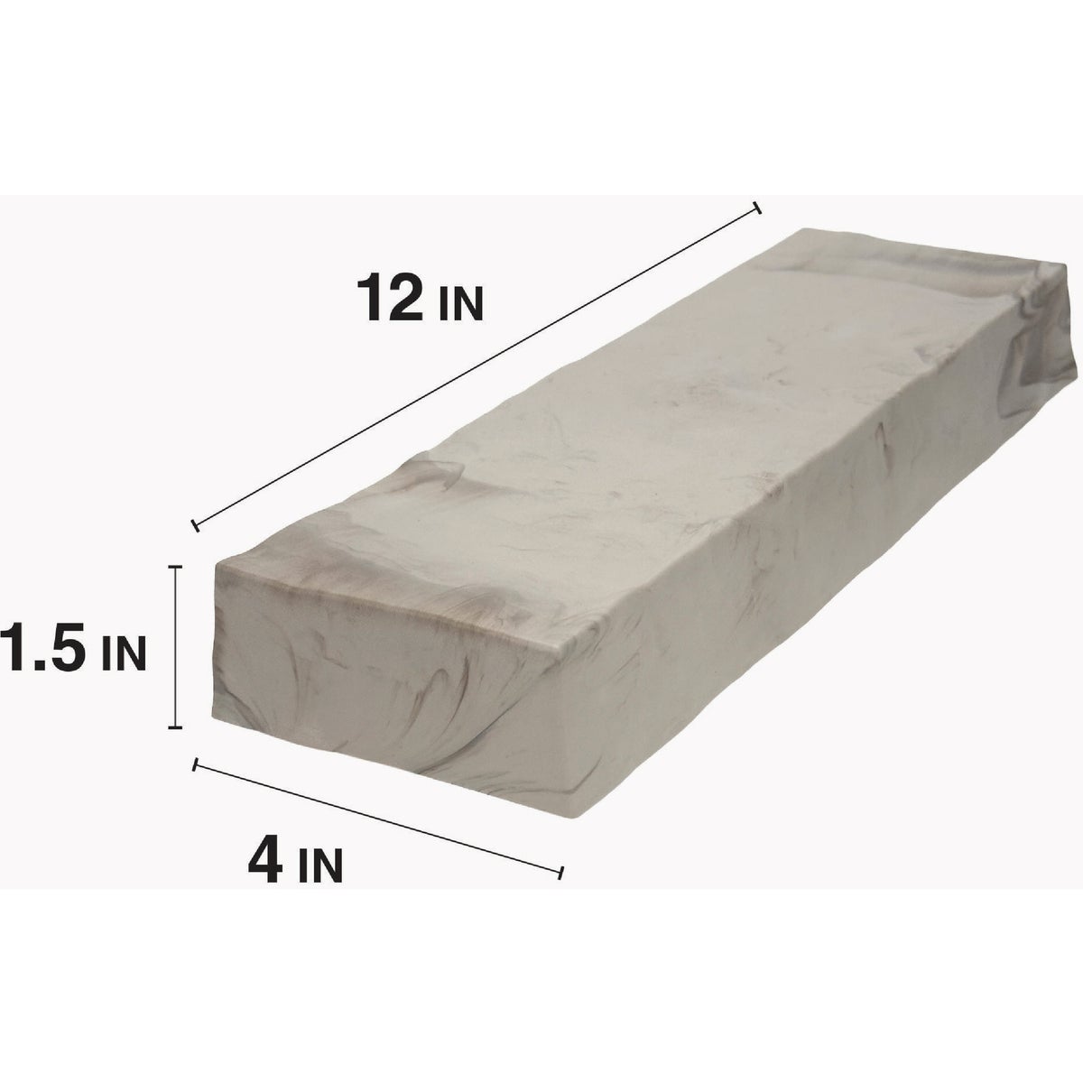 Master Mark Step-In 1.5 In. x 10 Ft. Brick Gray Plastic Landscape Edging Image 3
