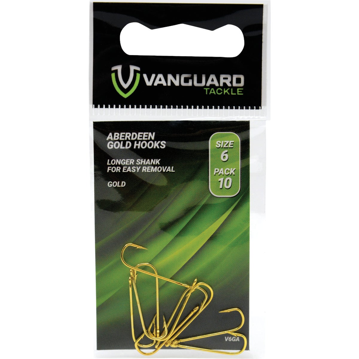 Vanguard Size 6 Aberdeen Gold Hooks (10-Pack)