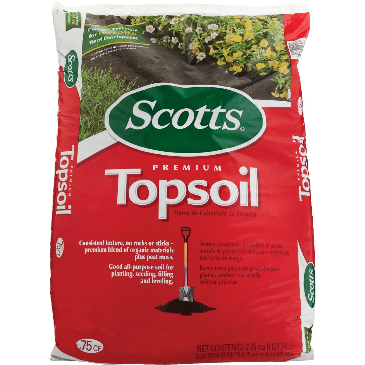 Scotts 0.75 Cu. Ft. 14 Lb. All Purpose Premium Top Soil Image 2