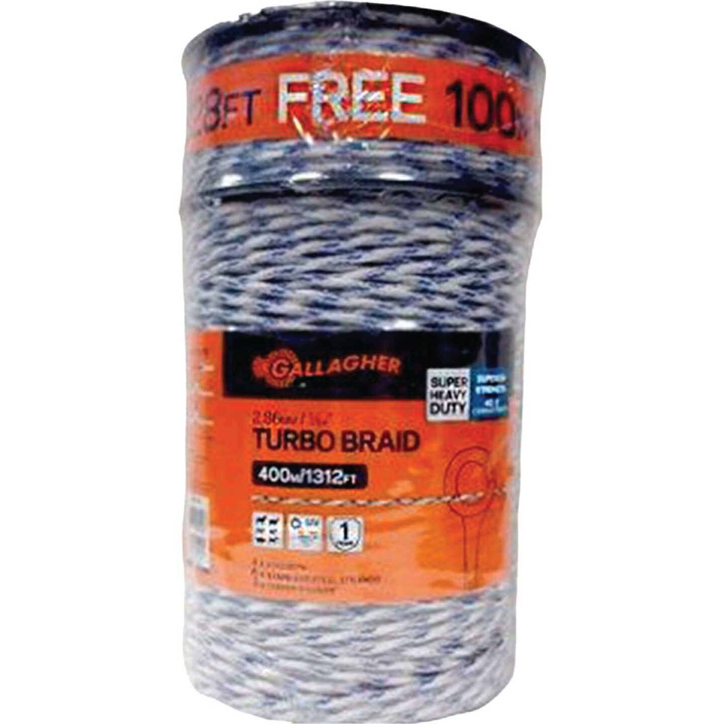 Gallagher Turbo Braid 7/64 In. x 1640 Ft. Polyethylene Poly Rope Image 1