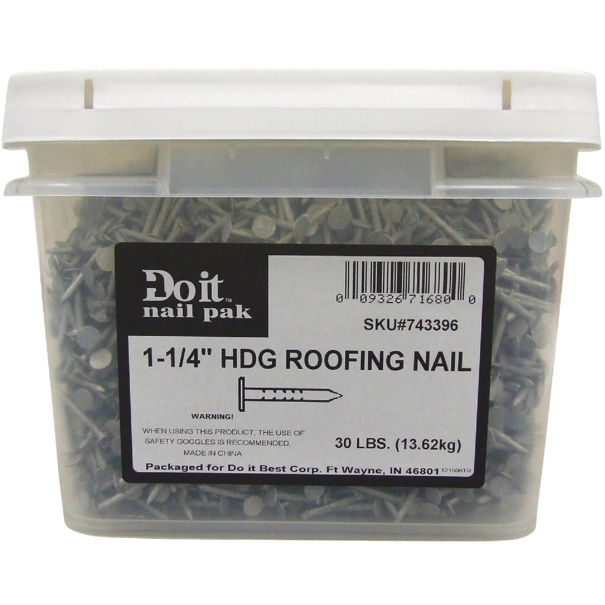 Do it Best 1-1/4 In. 11 ga Hot Galvanized Roofing Nails (6300-Count, 30 Lb.) Image 2