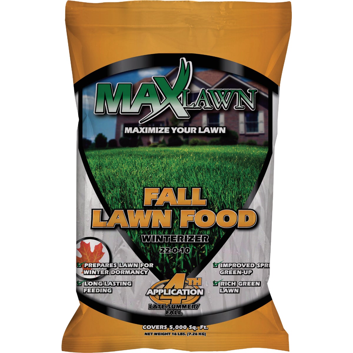 MaxLawn 5000 Sq. Ft. 22-0-10 Fall Lawn Food