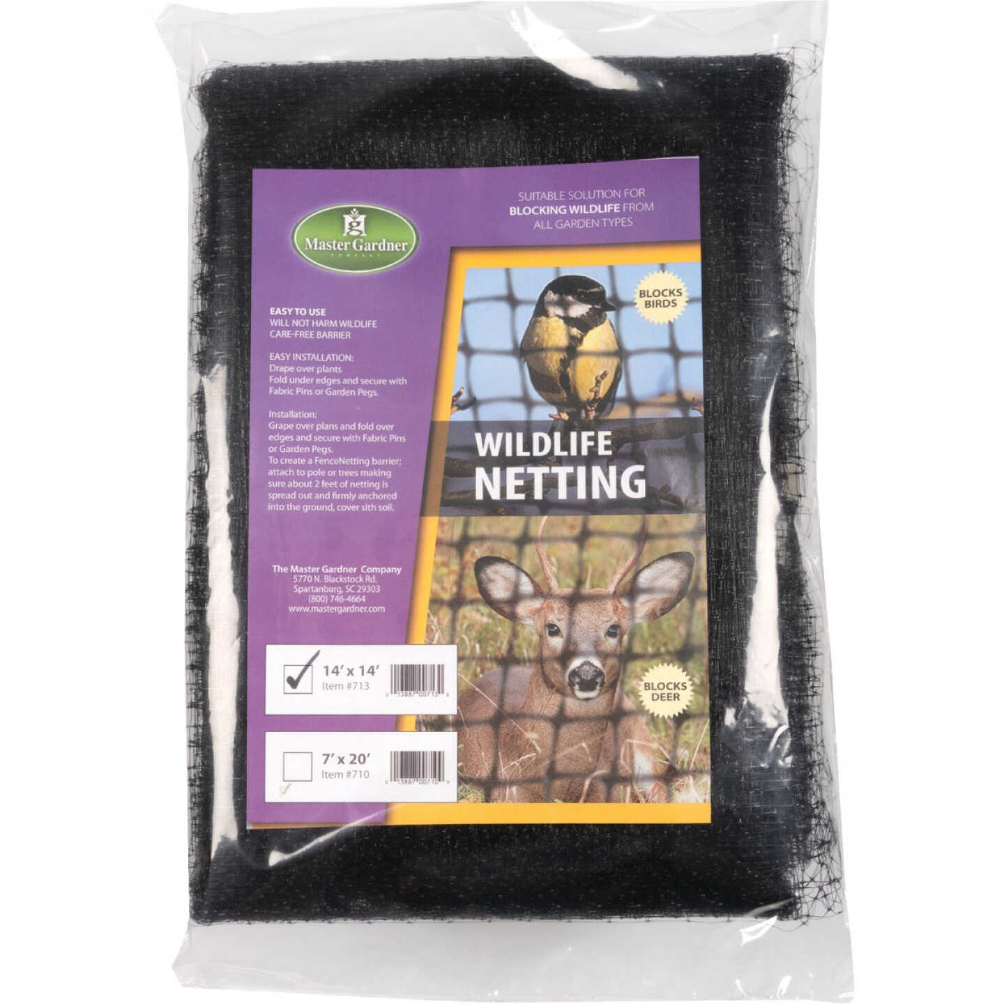 Master Gardner 14 Ft. x 14 Ft. Wildlife Netting Image 1
