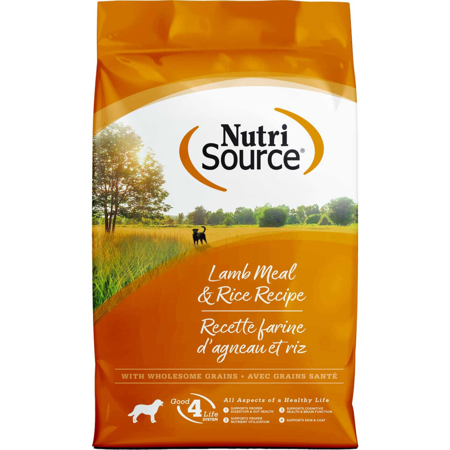 NutriSource 12 Lb. Lamb Meal & Rice Recipe Dog Food Image 1
