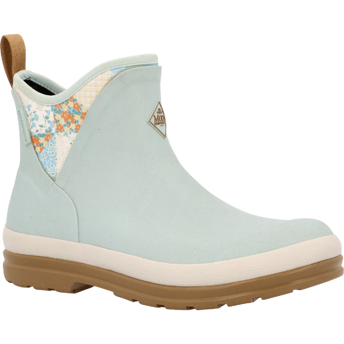 The Muck Boot Company Women's Blue Quilted Floral Original Ankle Boot, Size 8