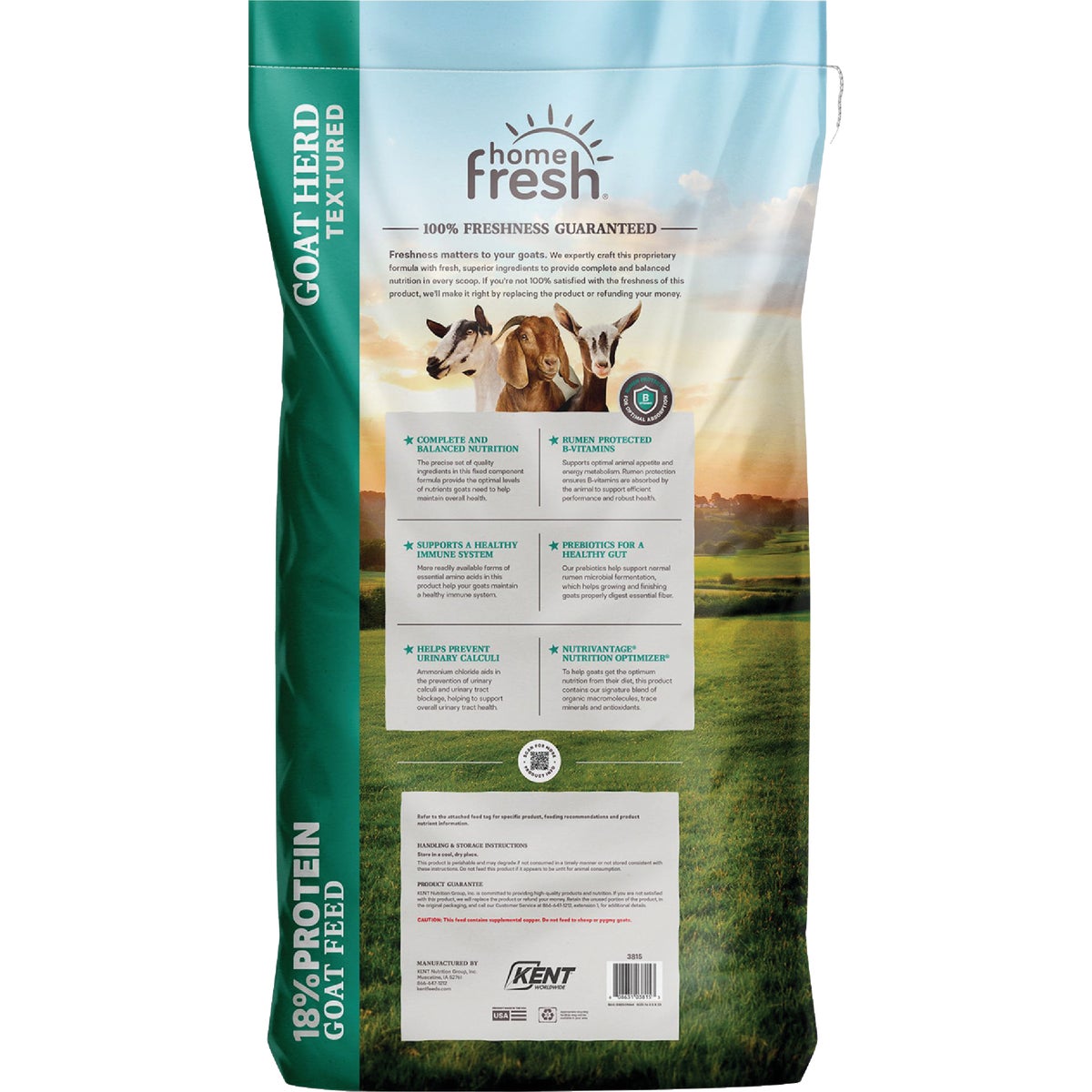 Kent Home Fresh Goat Herd 18 50 Lb. Goat Feed Image 4