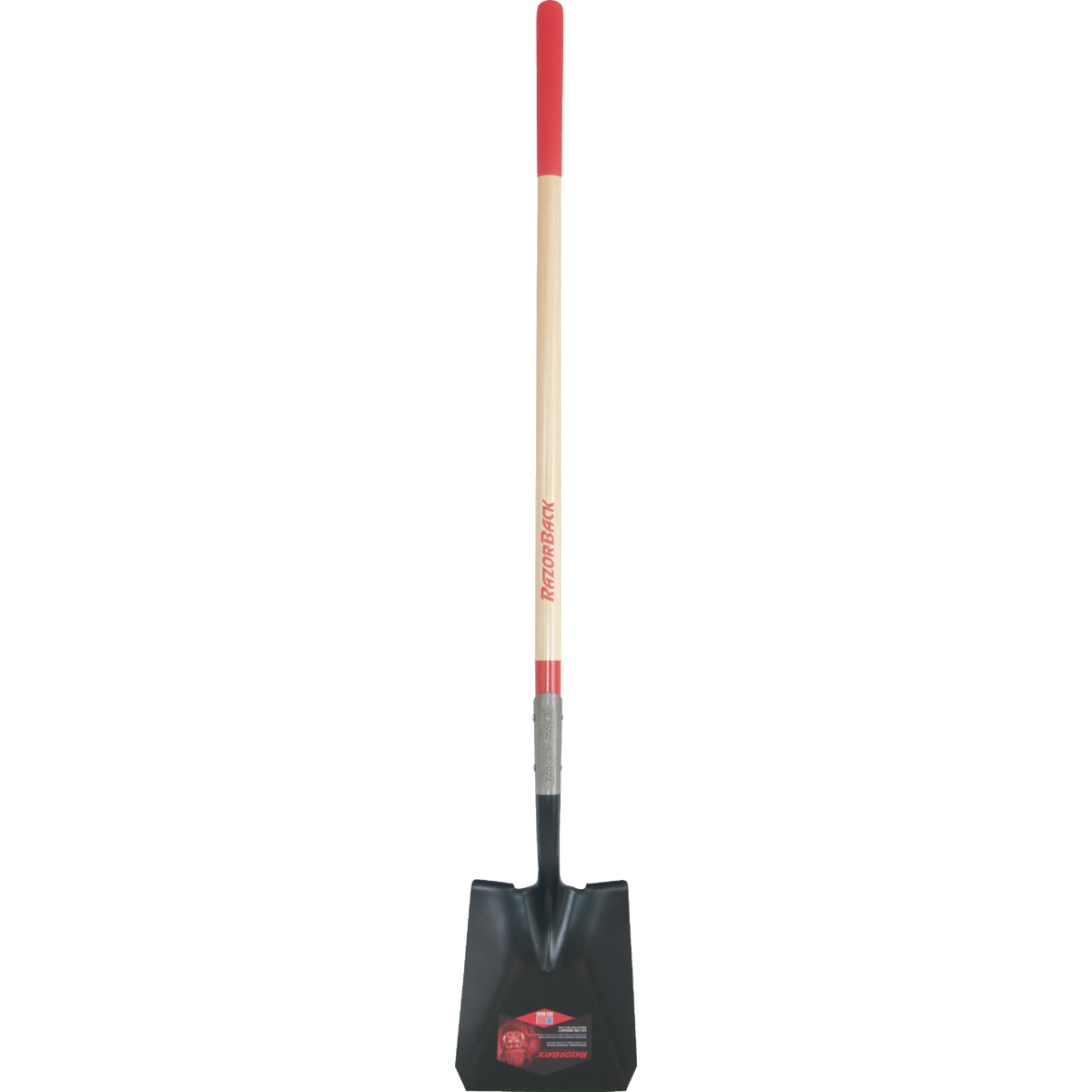 Razor-Back 48 In. Cushion Grip Wood Handle Square Point Shovel