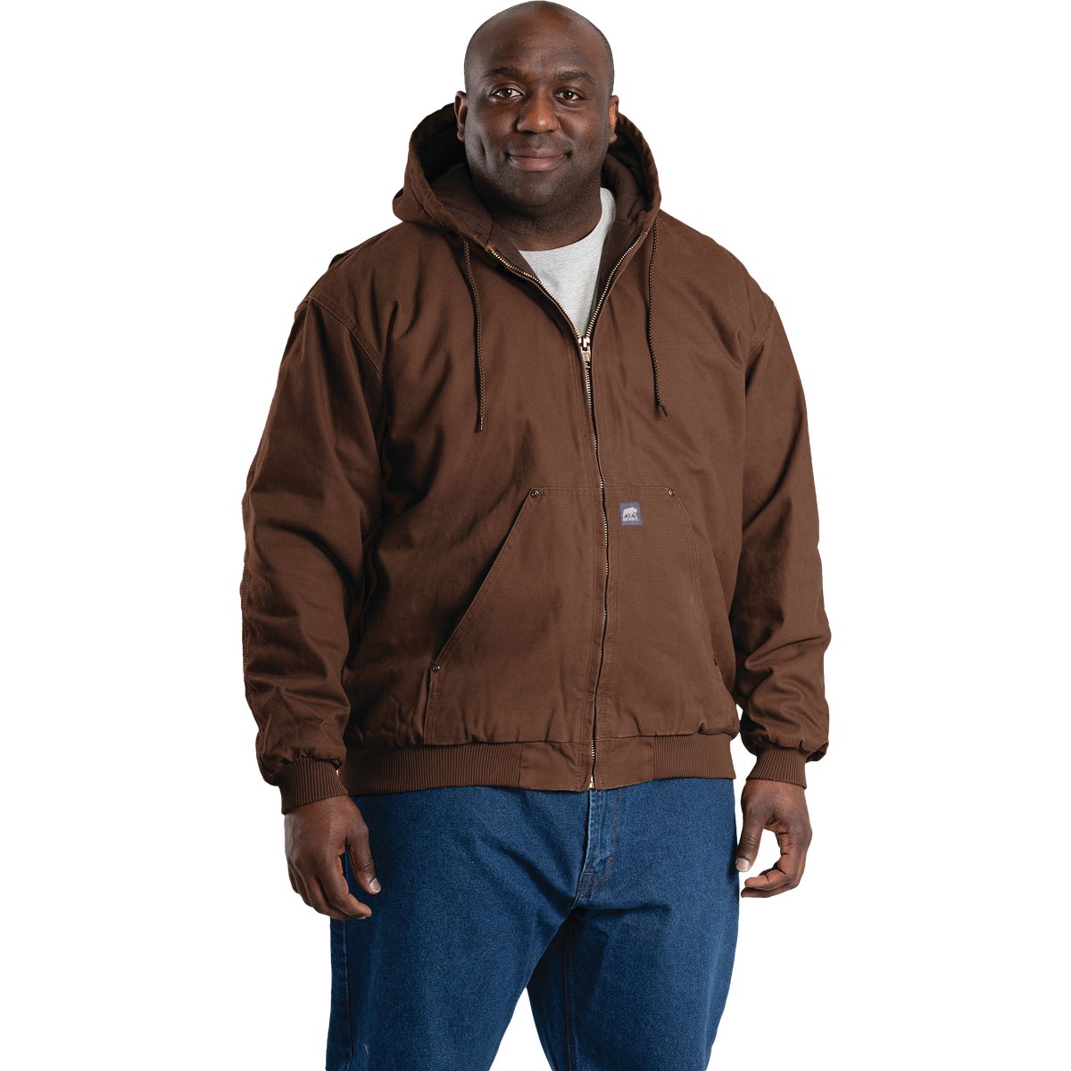 Berne Heartland Men's XL Bark Hooded Work Jacket Image 5