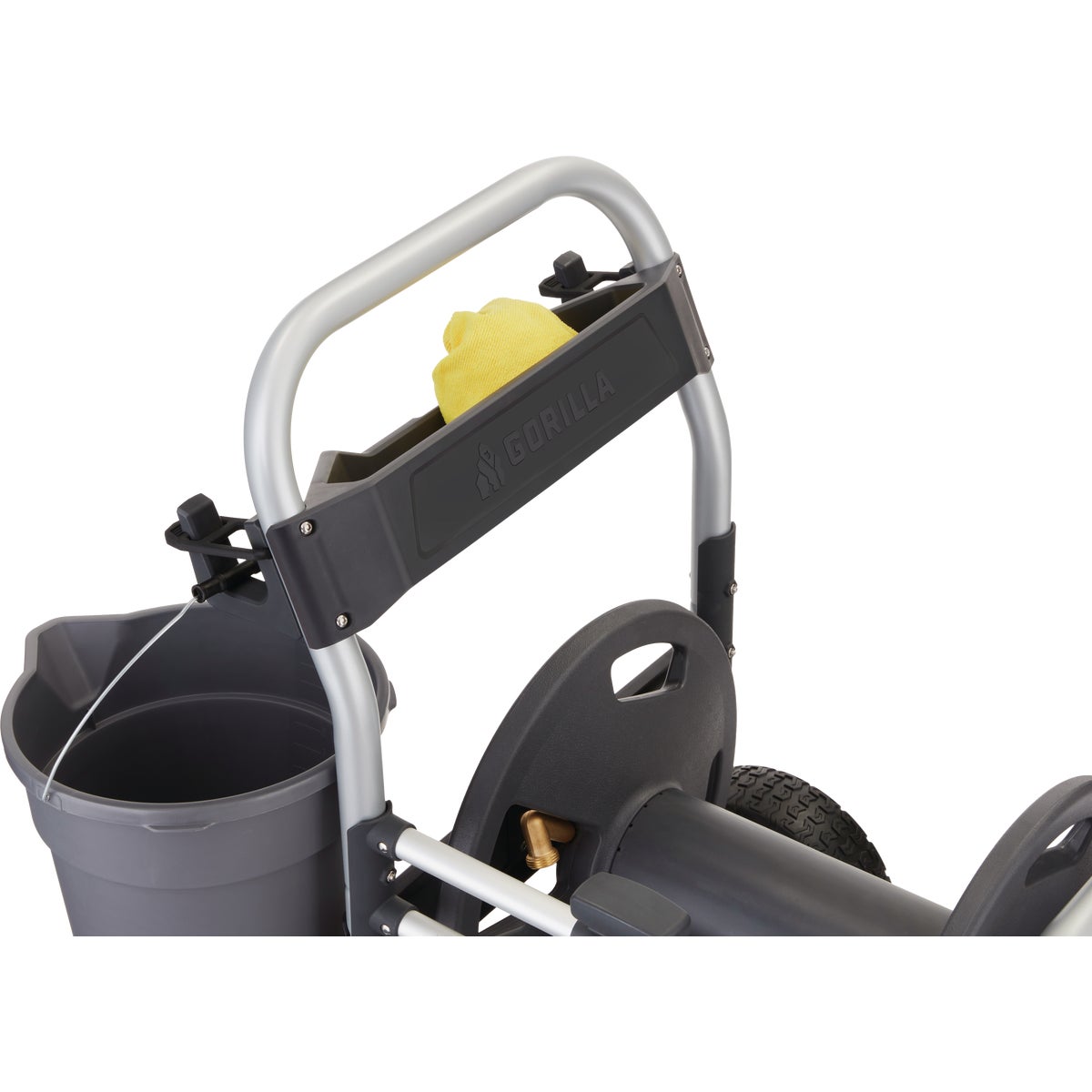 Gorilla Carts 250 Ft. Heavy Duty Hose Reel Cart Image 3