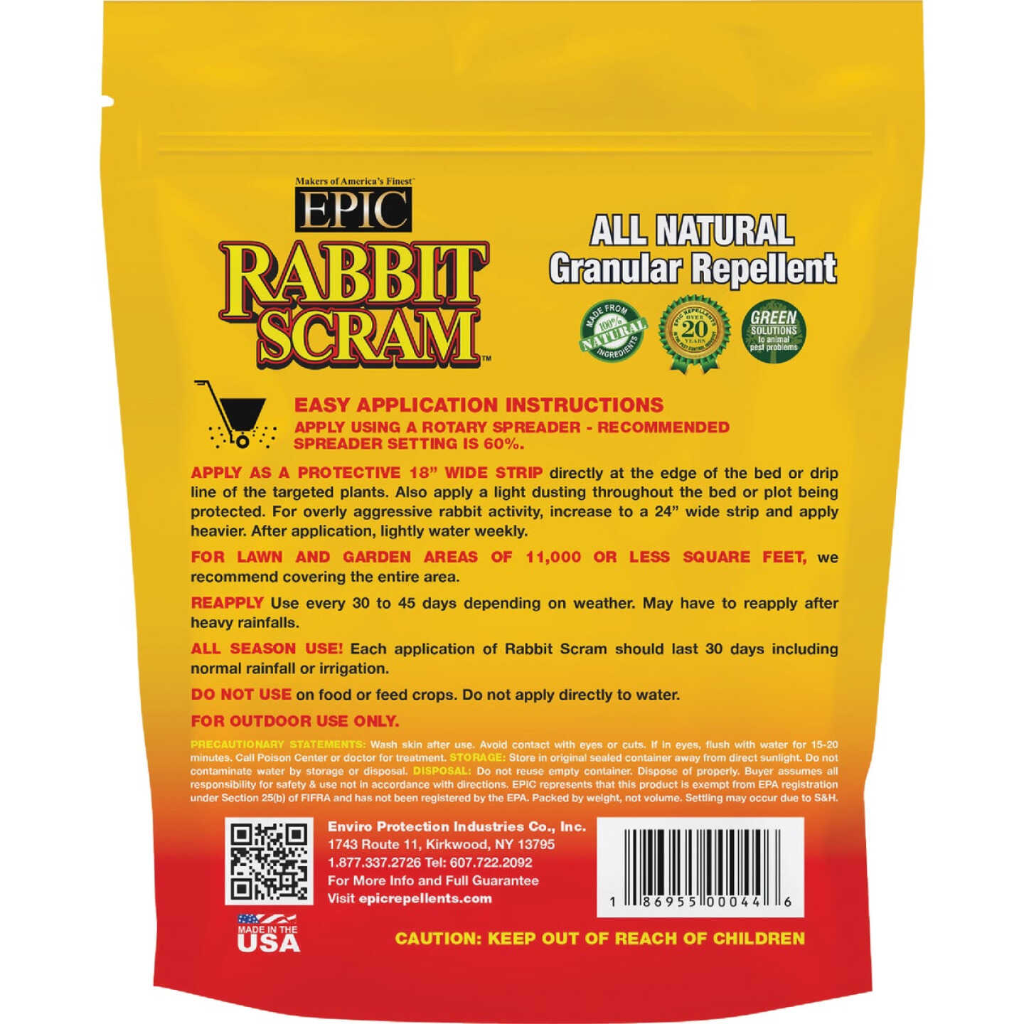 Rabbit Scram 2 Lb. Granular Organic Rabbit Repellent Image 2