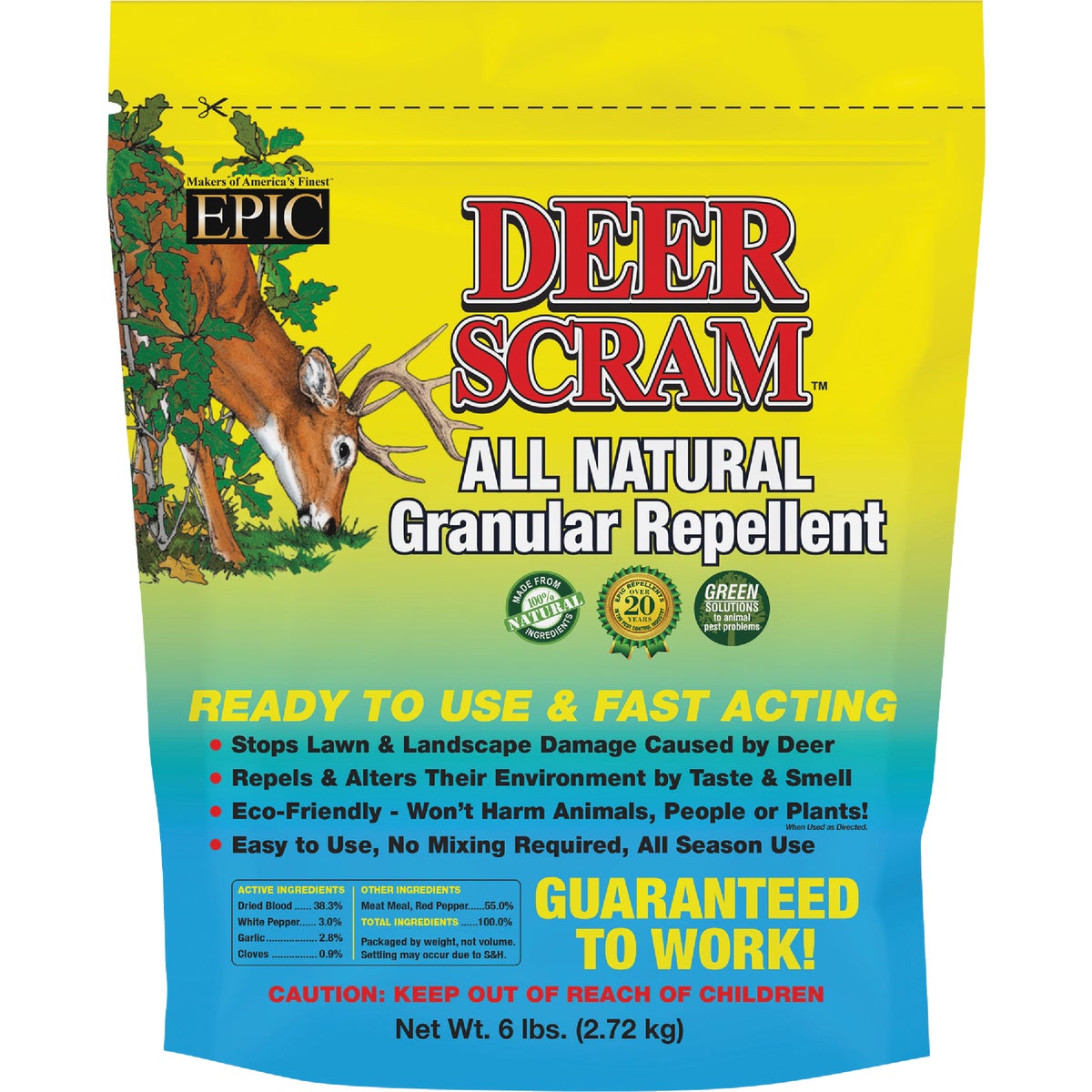 Deer Scram 6 Lb. Granular Organic Deer Repellent