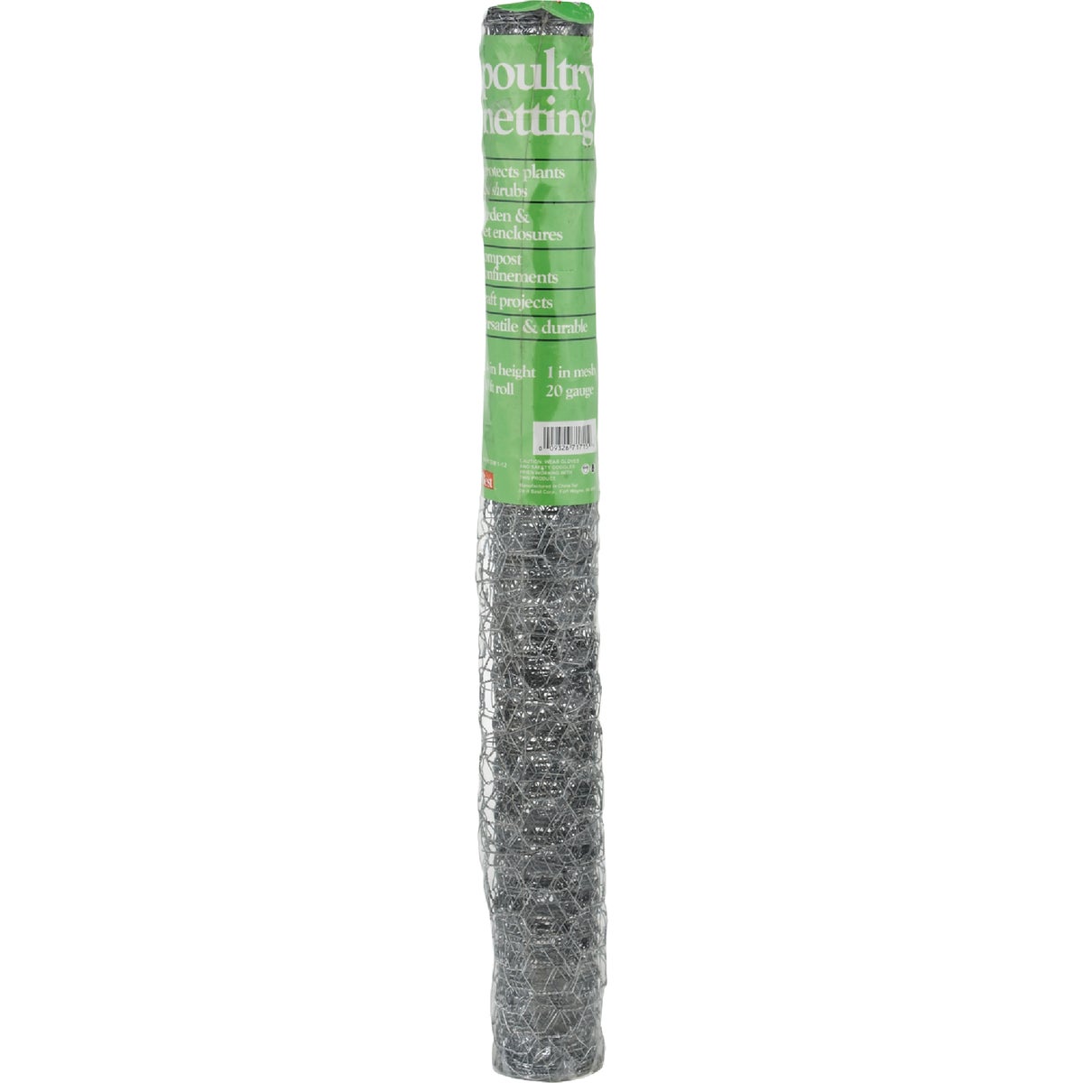 1 In. x 36 In. H. x 10 Ft. L. Hexagonal Wire Poultry Netting Image 2