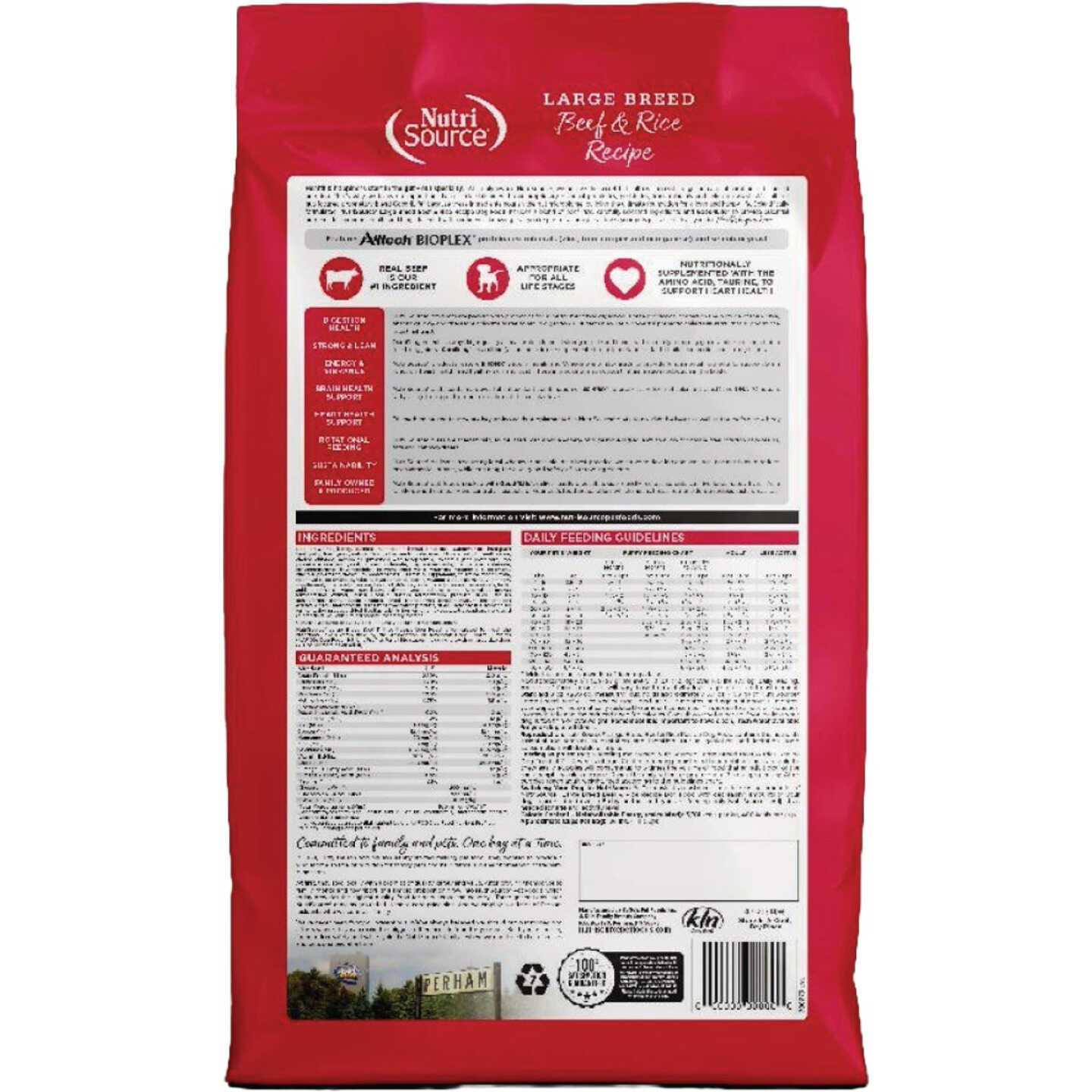 NutriSource 12 Lb. Beef & Rice Recipe Dog Food Image 7
