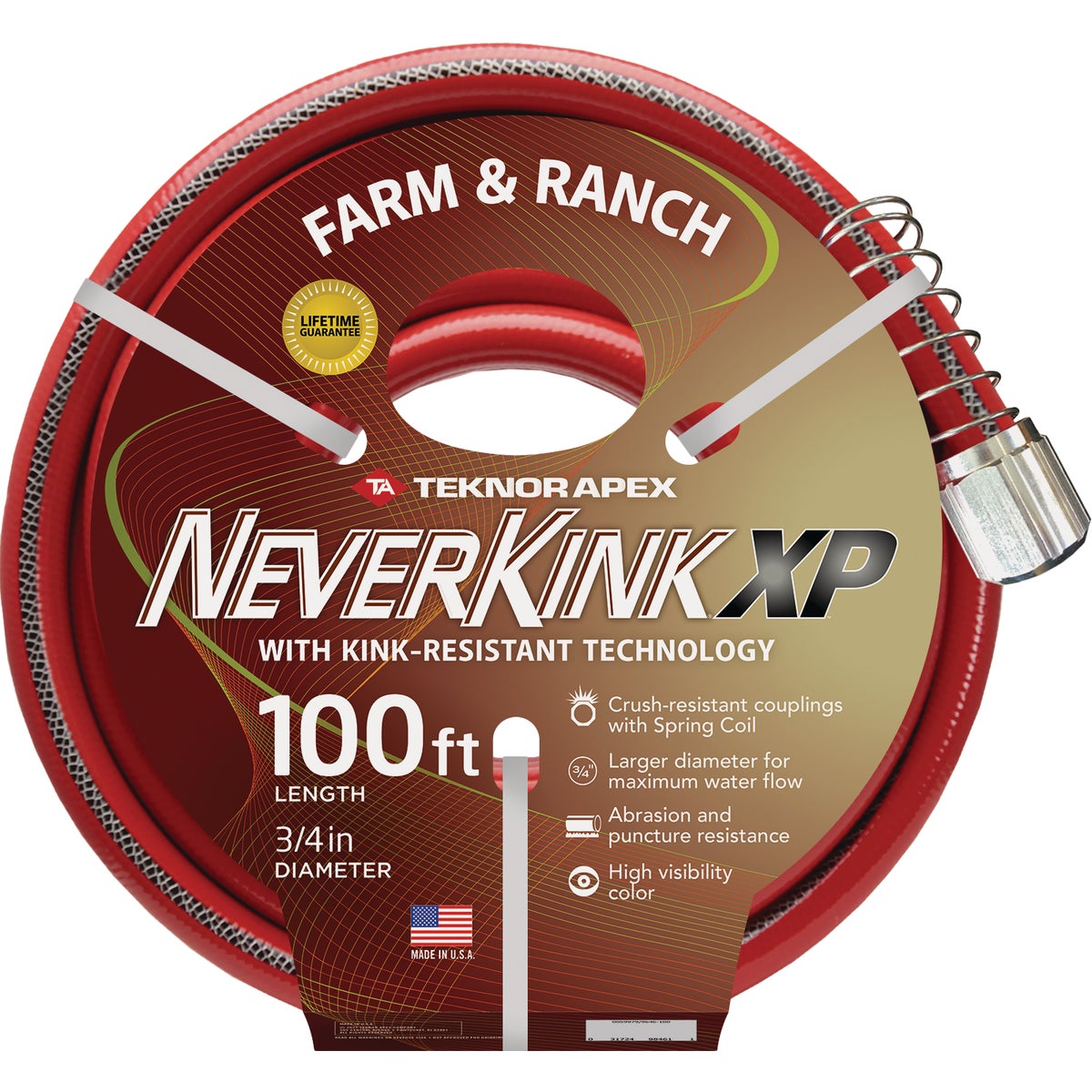Teknor Apex NeverKink XP 3/4 In. Dia. x 100 Ft. Farm & Ranch Hose
