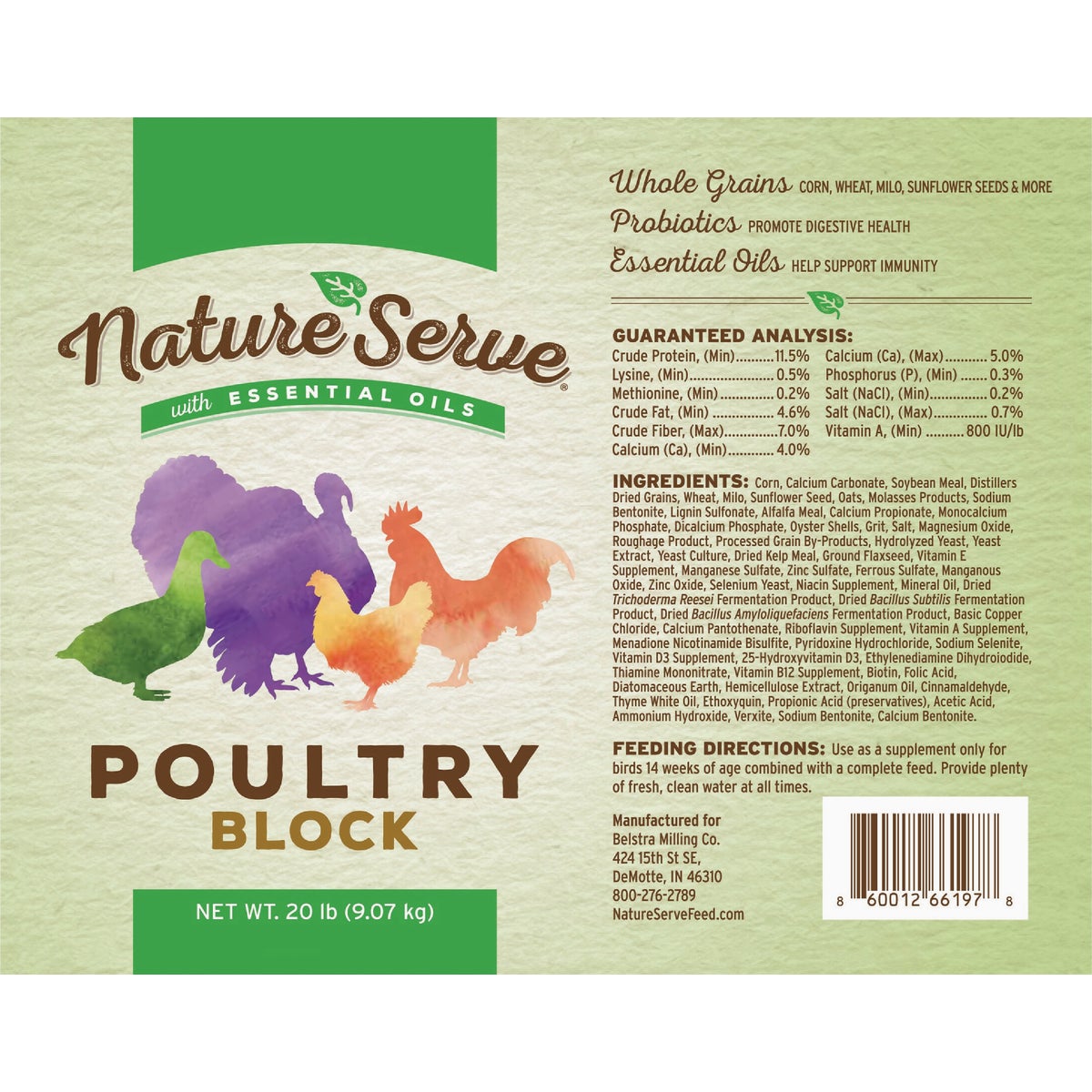 NatureServe 20 Lb. Poultry Block Image 3