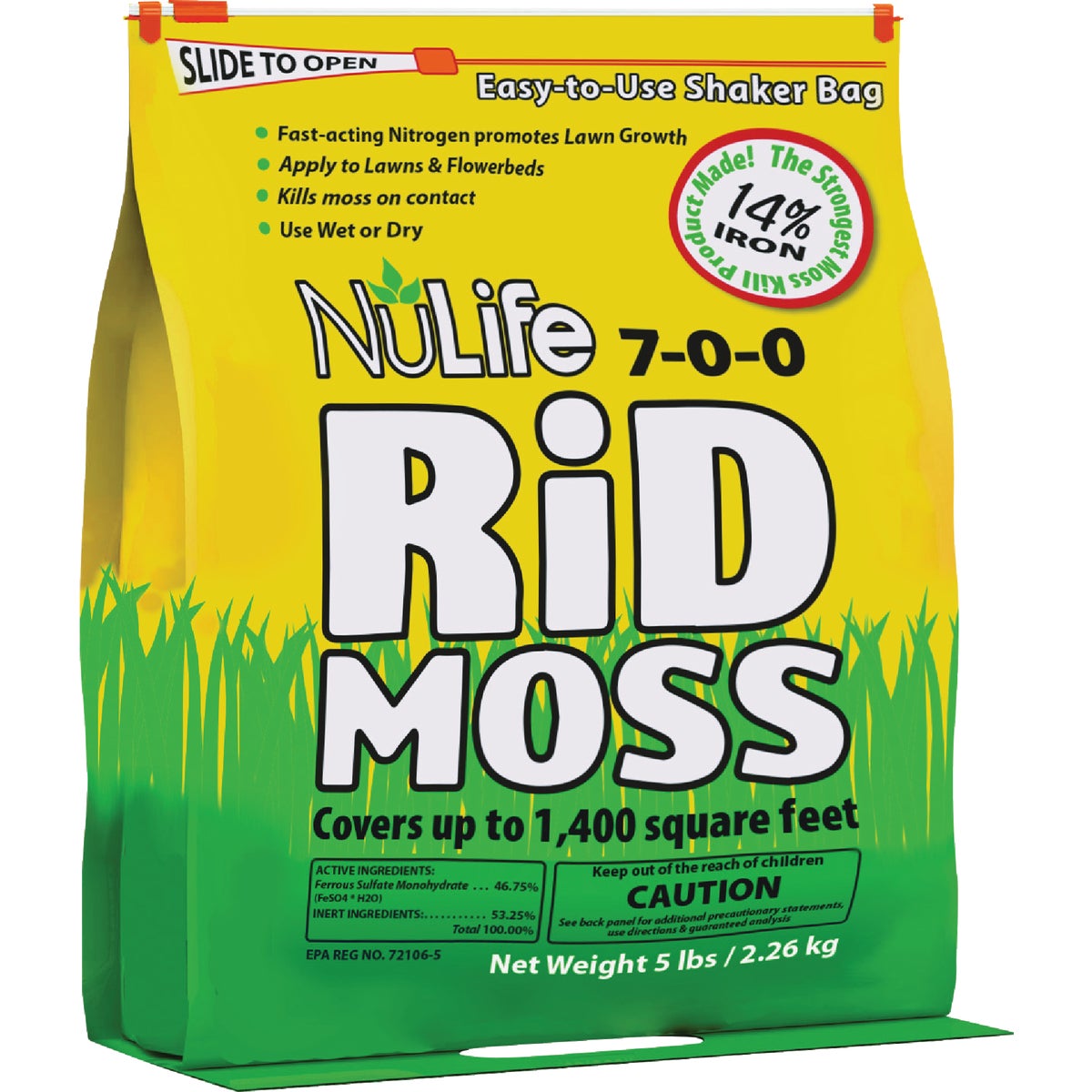 NuLife Rid Moss 5 Lb. 7-0-0 Moss Killer