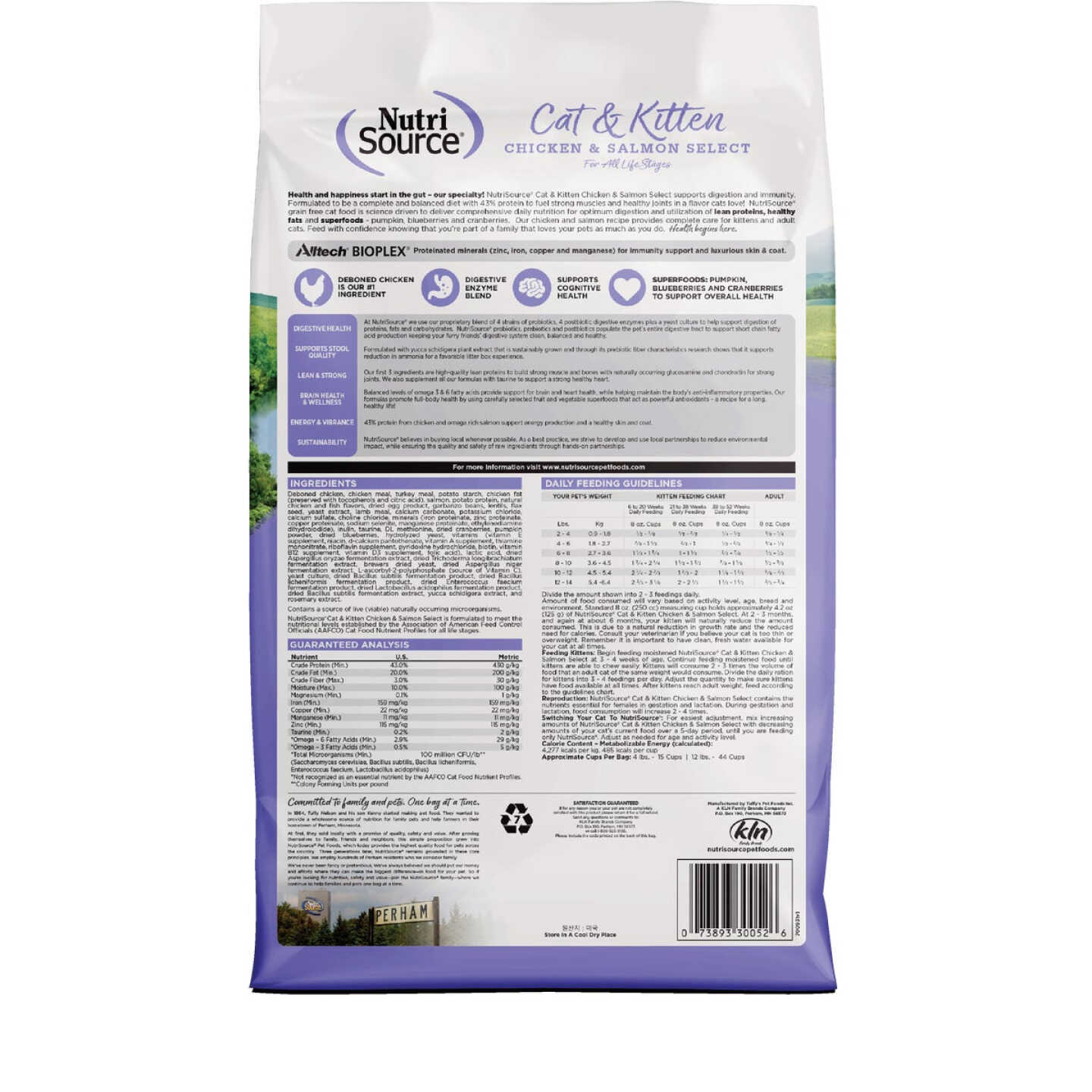 NutriSource 4 Lb. Chicken & Salmon Grain Free Dry Cat & Kitten Food Image 7