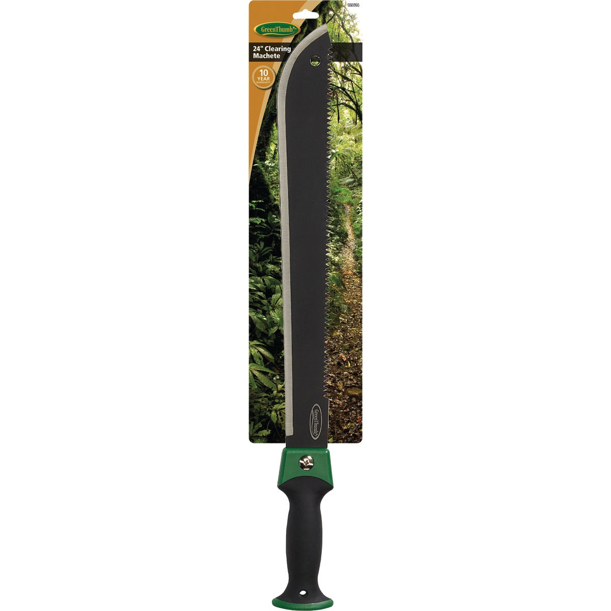 Green Thumb 24 In. Brush Clearing Machete with Sheath