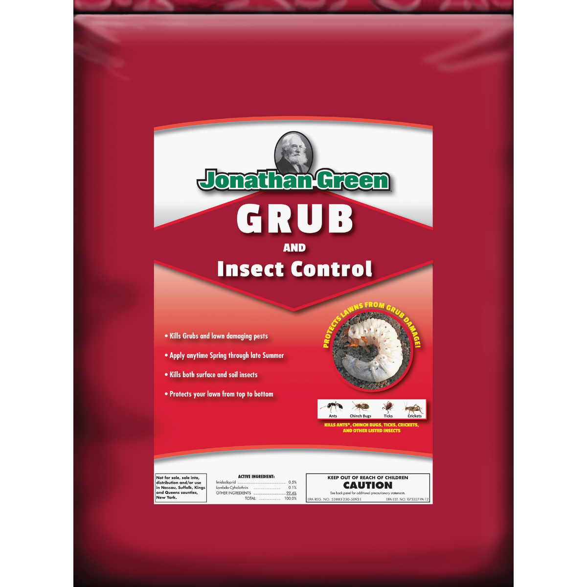 Jonathan Green 8 Lb. Ready To Use Granules Grub & Insect Control, 5000 Sq. Ft. Coverage