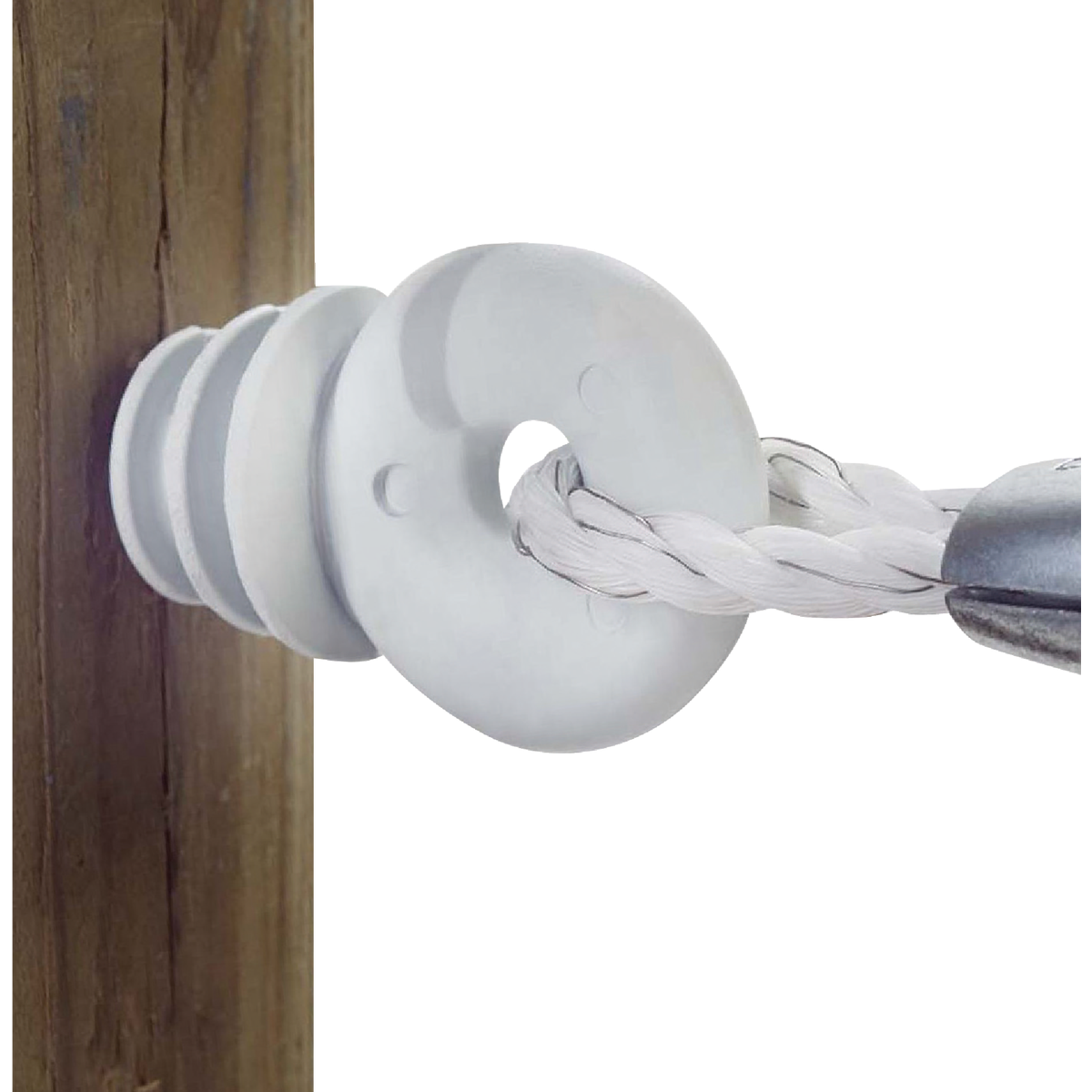 Dare Screw-In White Polyethylene Electric Fence Insulator (10-Pack) Image 2