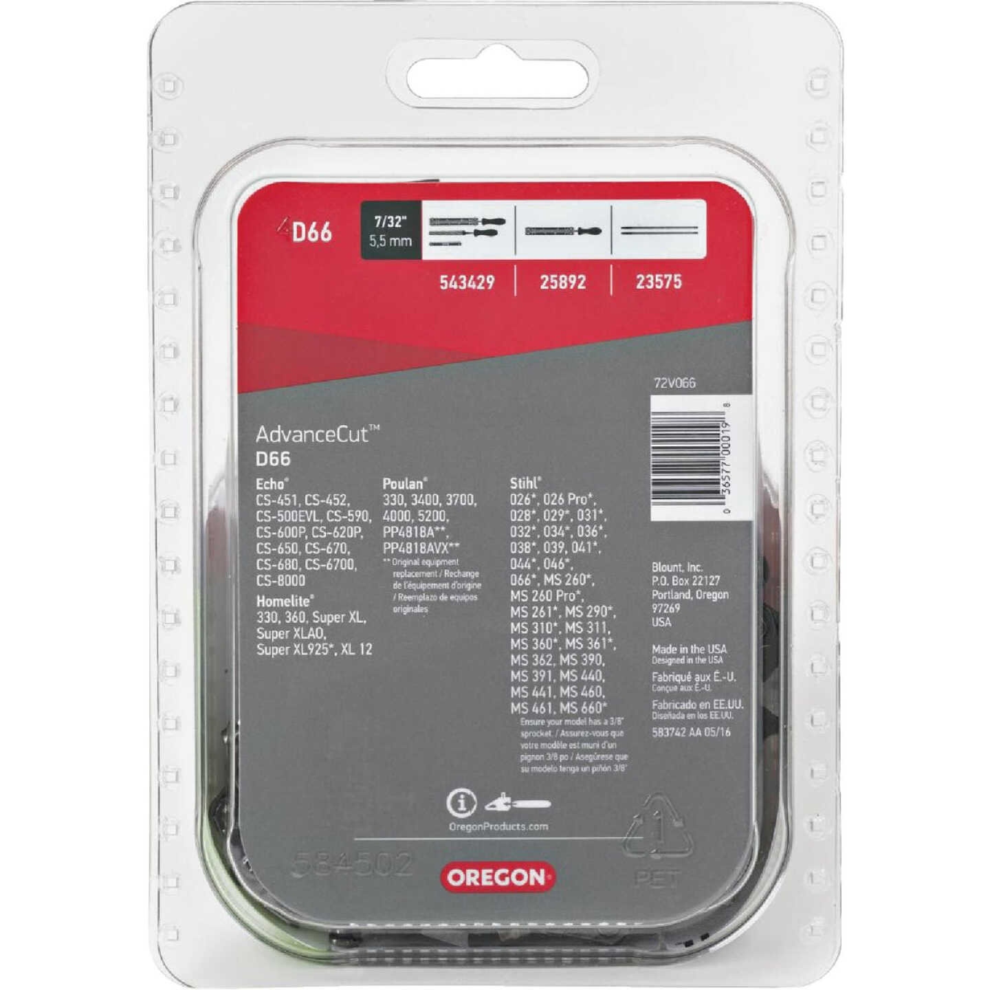 Oregon AdvanceCut 18 In. 66-Link Chainsaw Chain Image 7
