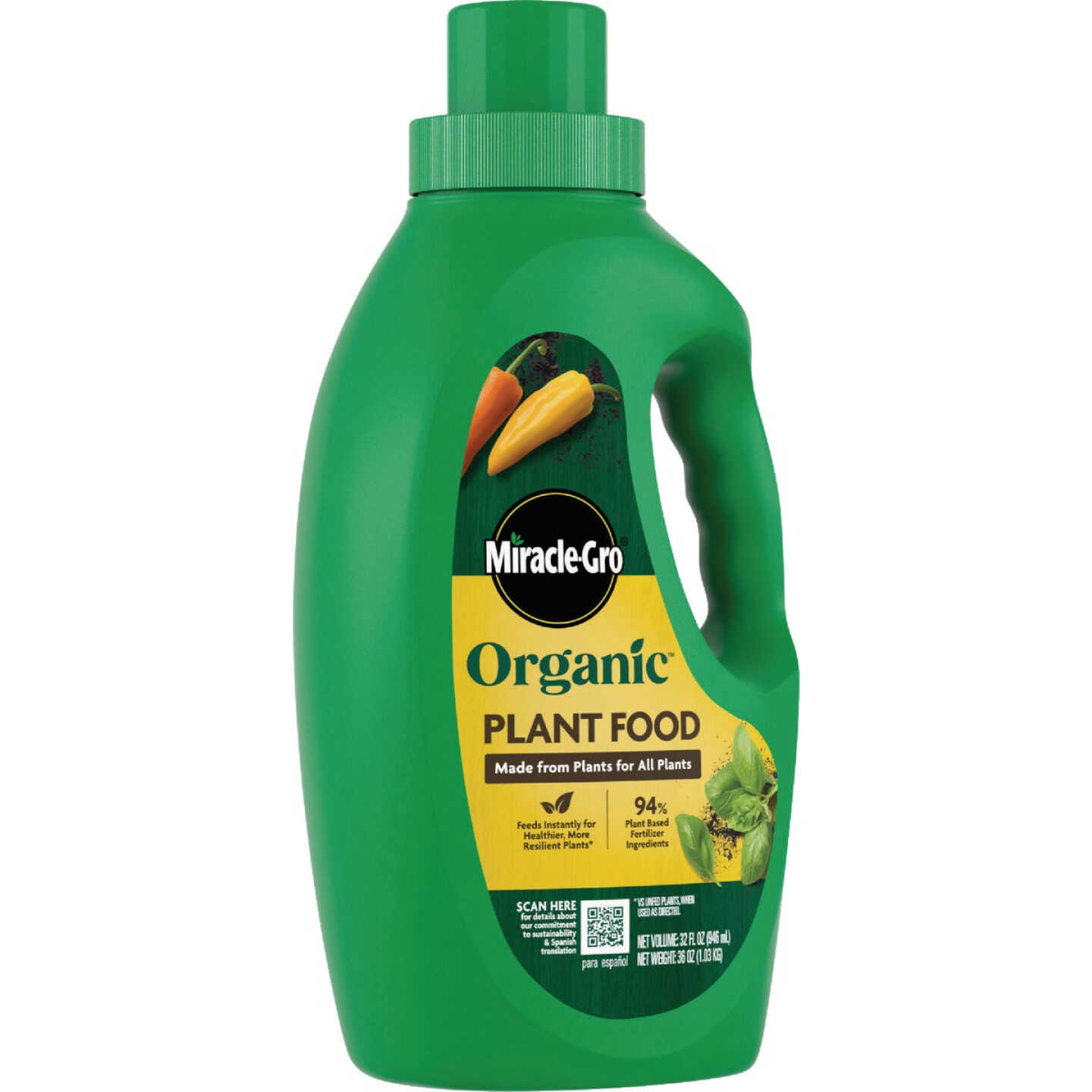Miracle-Gro 32 Oz. 1-0.5-1 Ready To Use Organic Liquid Plant Food Image 4