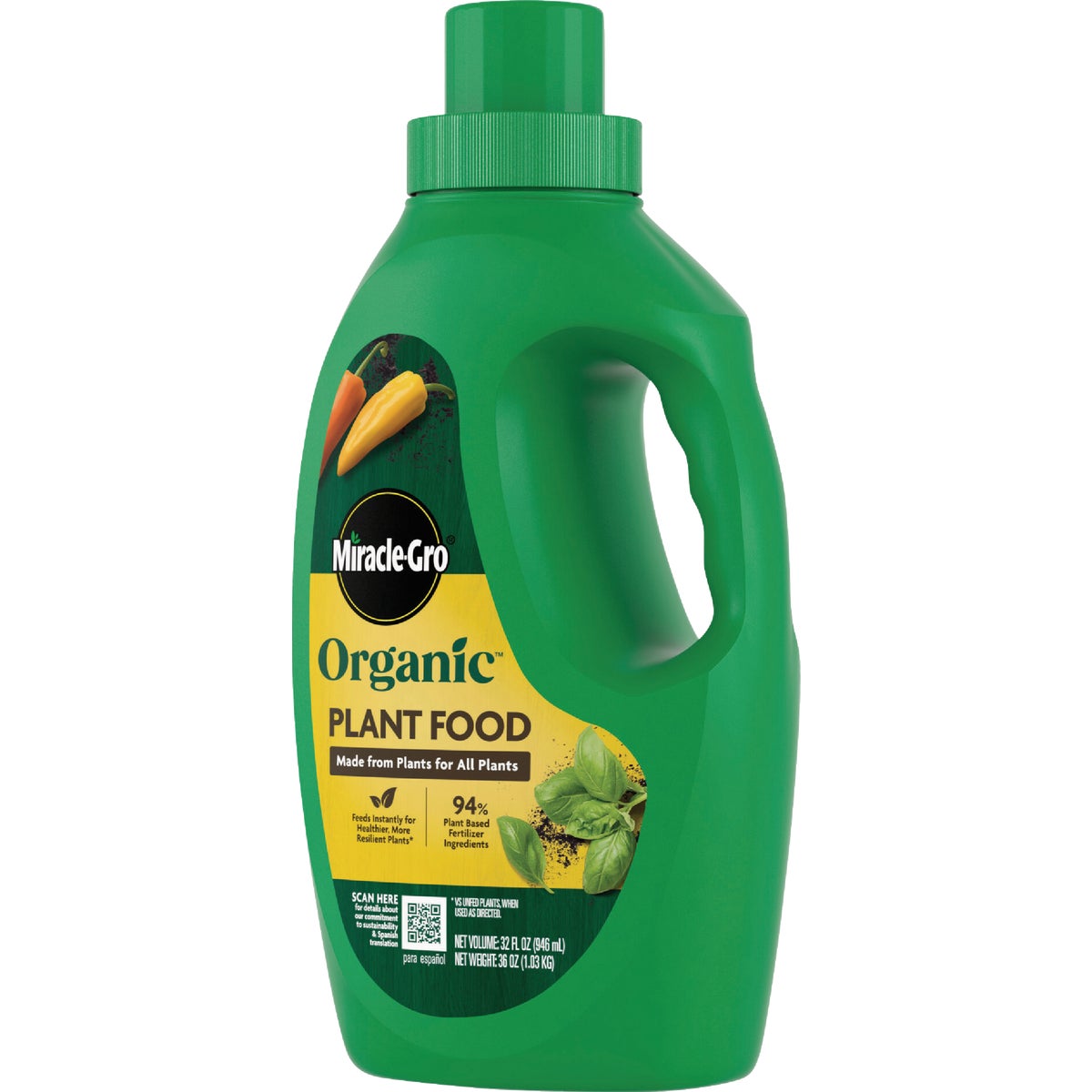 Miracle-Gro 32 Oz. 1-0.5-1 Ready To Use Organic Liquid Plant Food Image 5