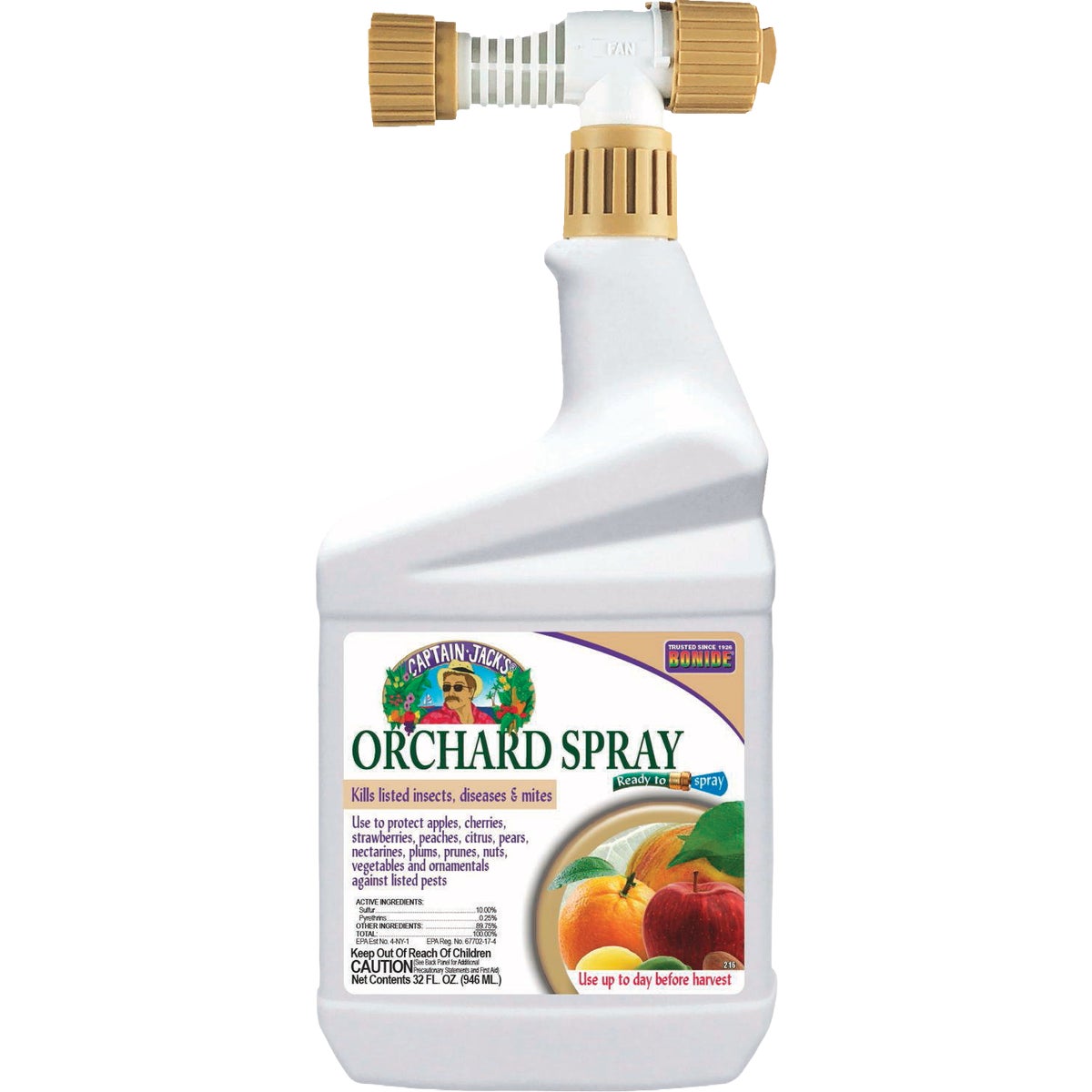 Bonide Captain Jack's 32 Oz. Ready To Spray Hose End Citrus, Fruit & Nut Orchard Spray