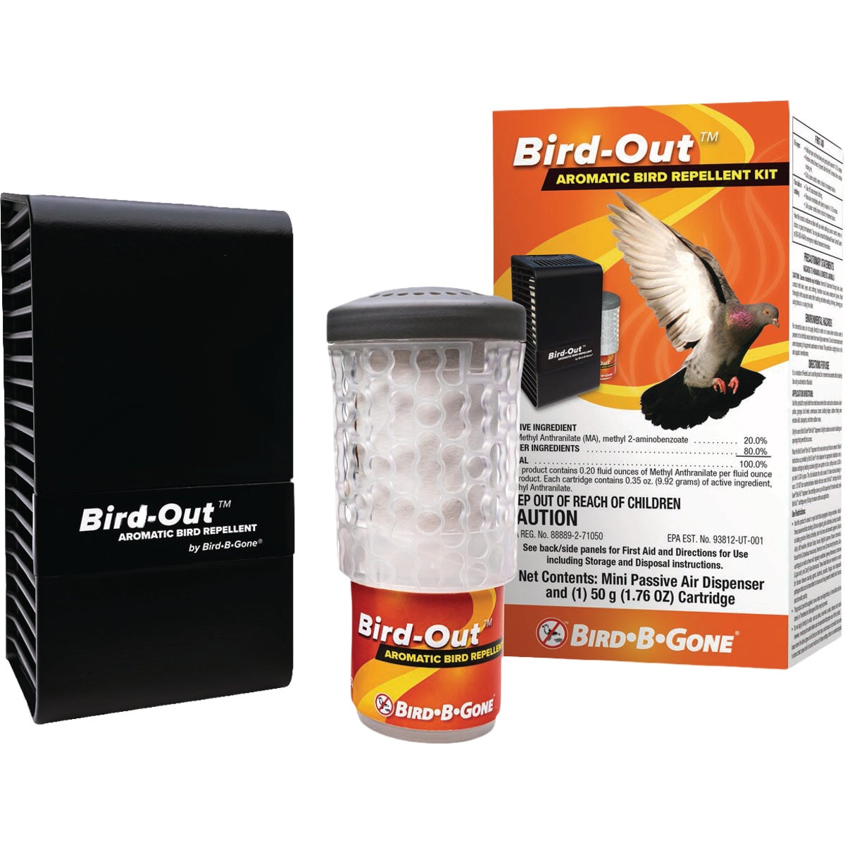 Bird-B-Gone Bird-Out Aromatic Bird Repellent Kit