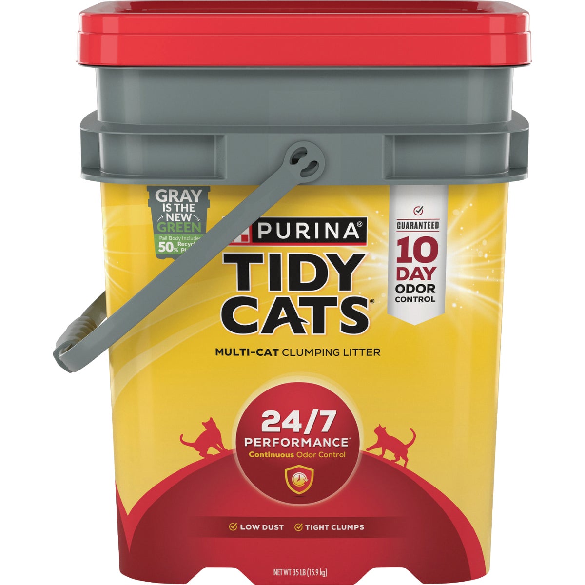 Purina Tidy Cats 35 Lb. Clumping 24/7 Performance Continuous Odor Control Cat Litter