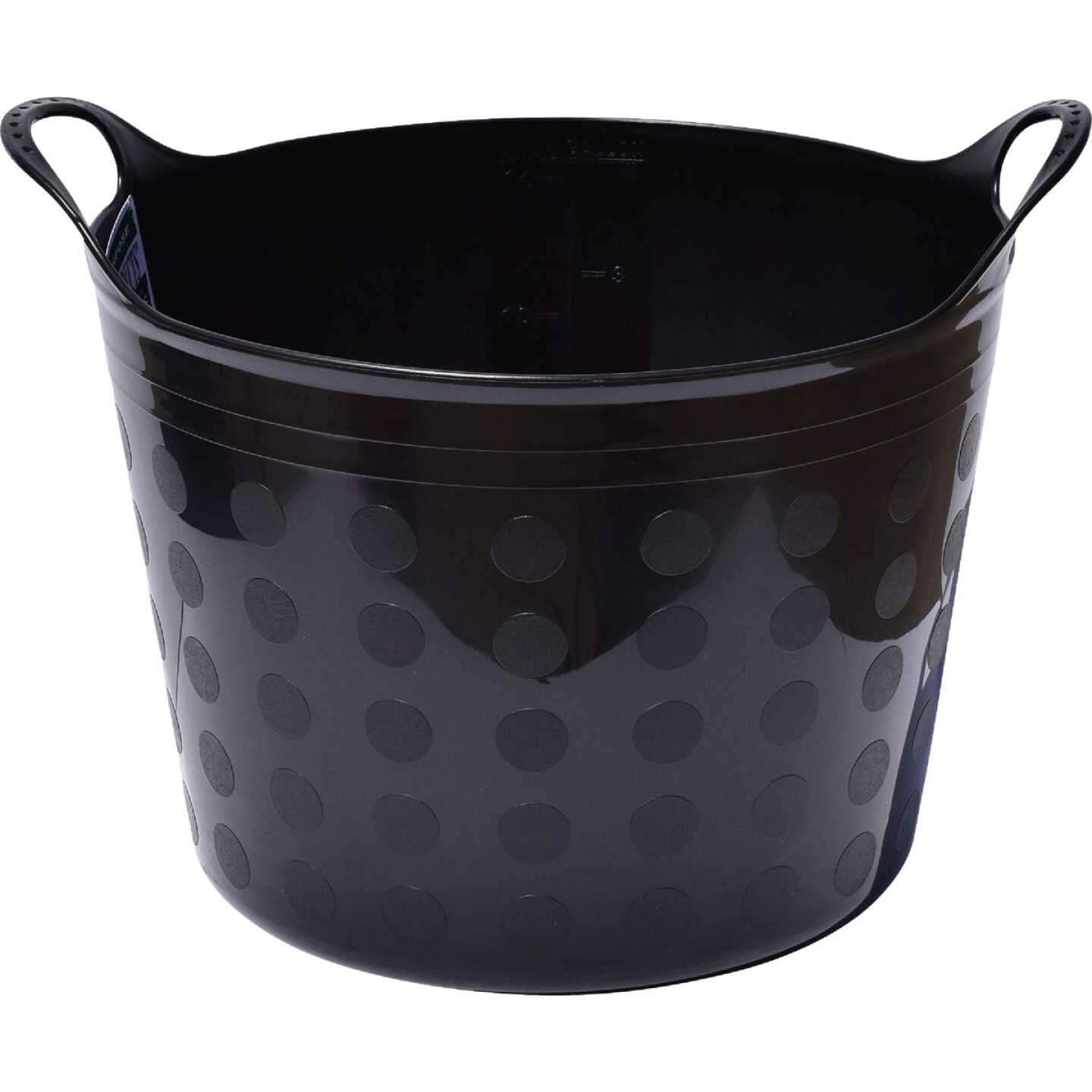 Tuff Stuff 4.2 Gal. Black Plastic Flex Tub Image 1