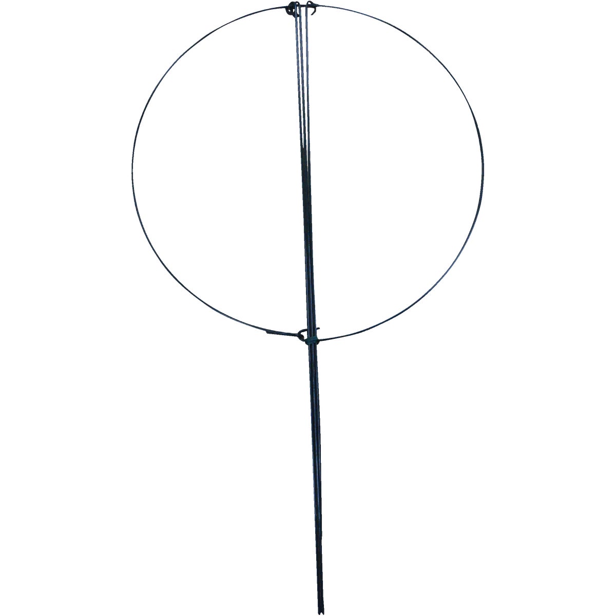 Best Garden 24 In. H. x 14 In. Dia. Green Vinyl-Coated Steel Flower/Plant Support Image 1