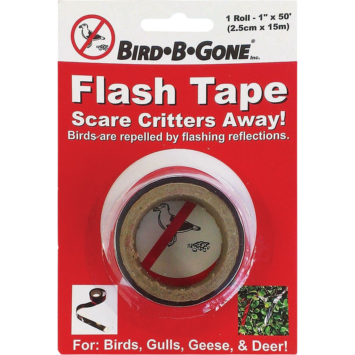 Bird-B-Gone 1 In. x 50 Ft. Mylar Flash Tape Image 4