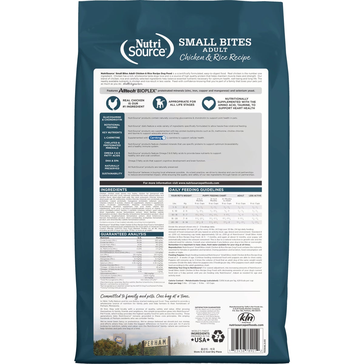 NutriSource 12 Lb. Small Bites Chicken & Rice Recipe Dog Food Image 7
