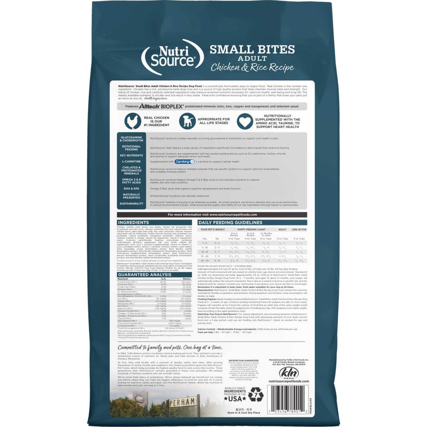 NutriSource 12 Lb. Small Bites Chicken & Rice Recipe Dog Food Image 7