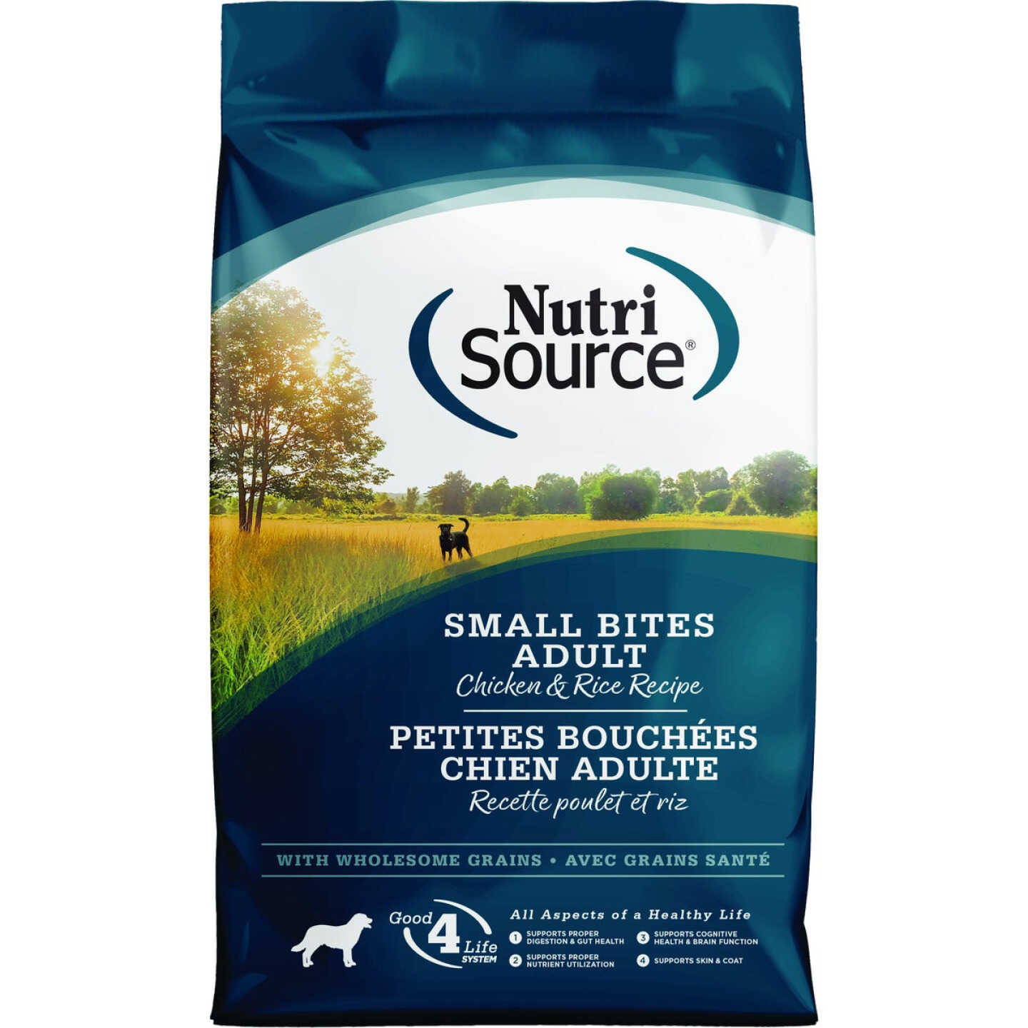 NutriSource 12 Lb. Small Bites Chicken & Rice Recipe Dog Food Image 1