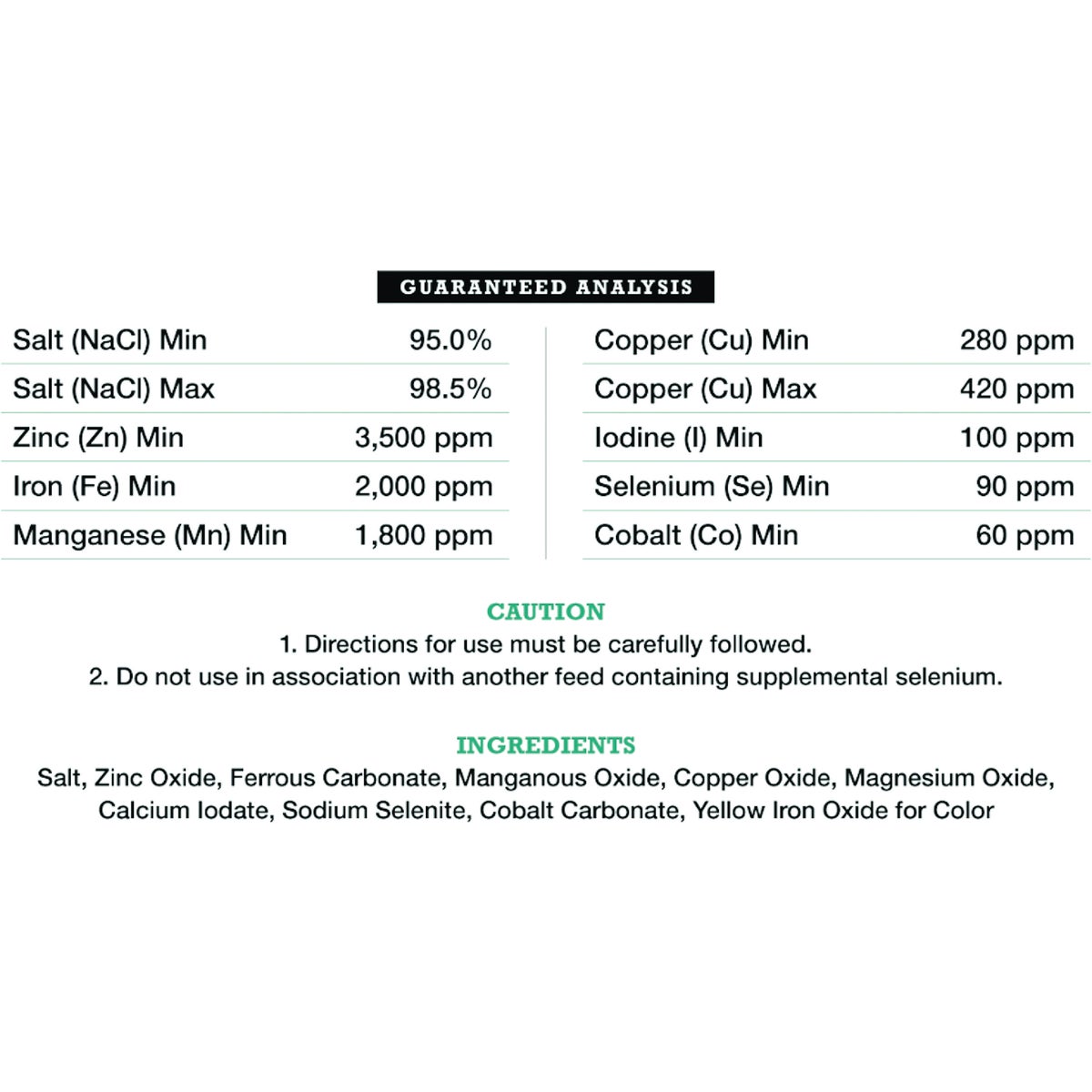 American Stockman 50 Lb. Selenium-90 Trace Mineralized Salt Image 3