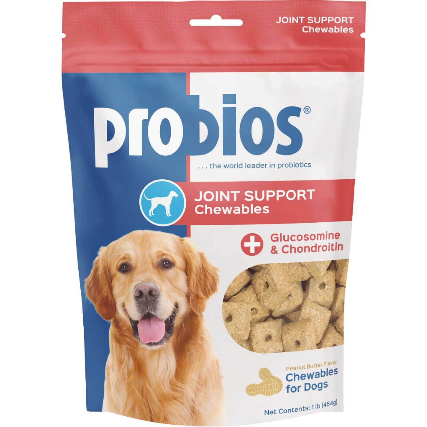 Probios 1 Lb. Peanut Butter Joint Support Dog Chews Image 1
