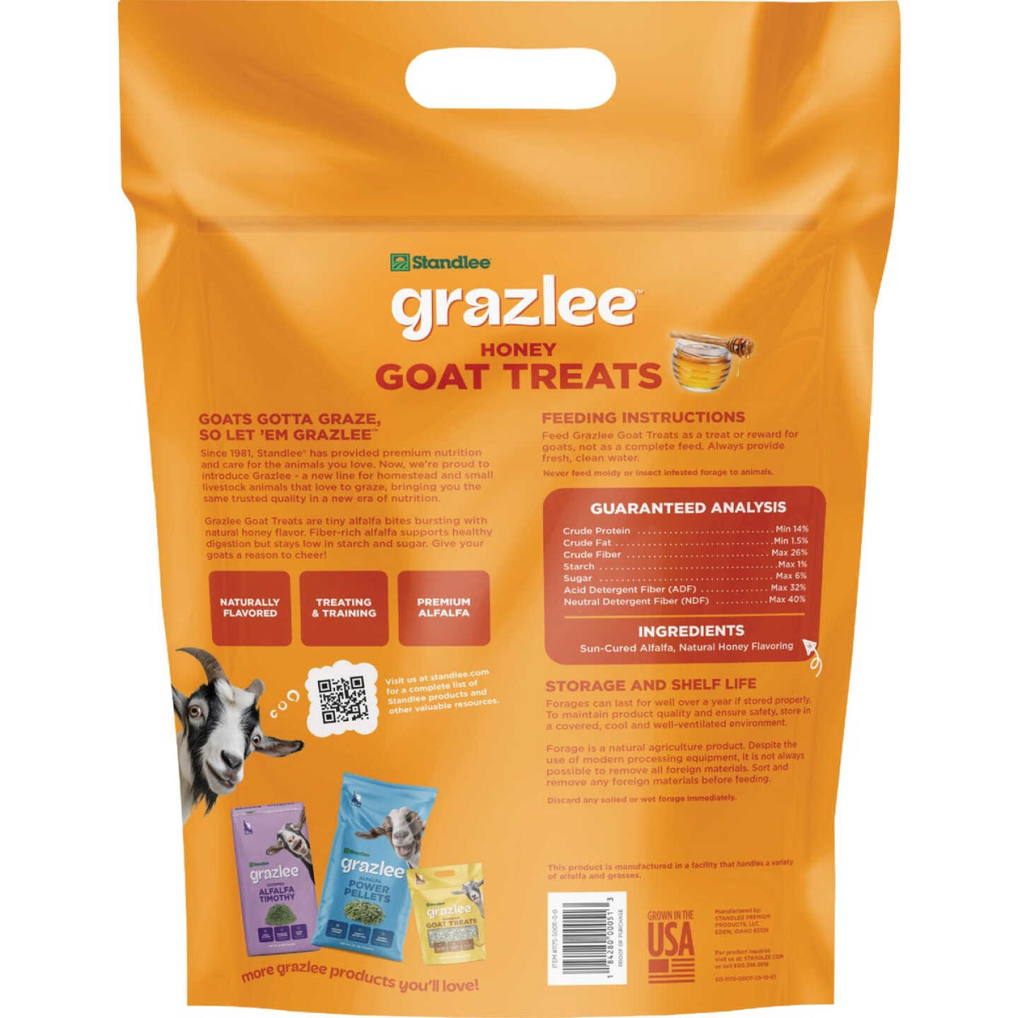 Standlee Grazlee 3 Lb. Honey Goat Treat Image 2