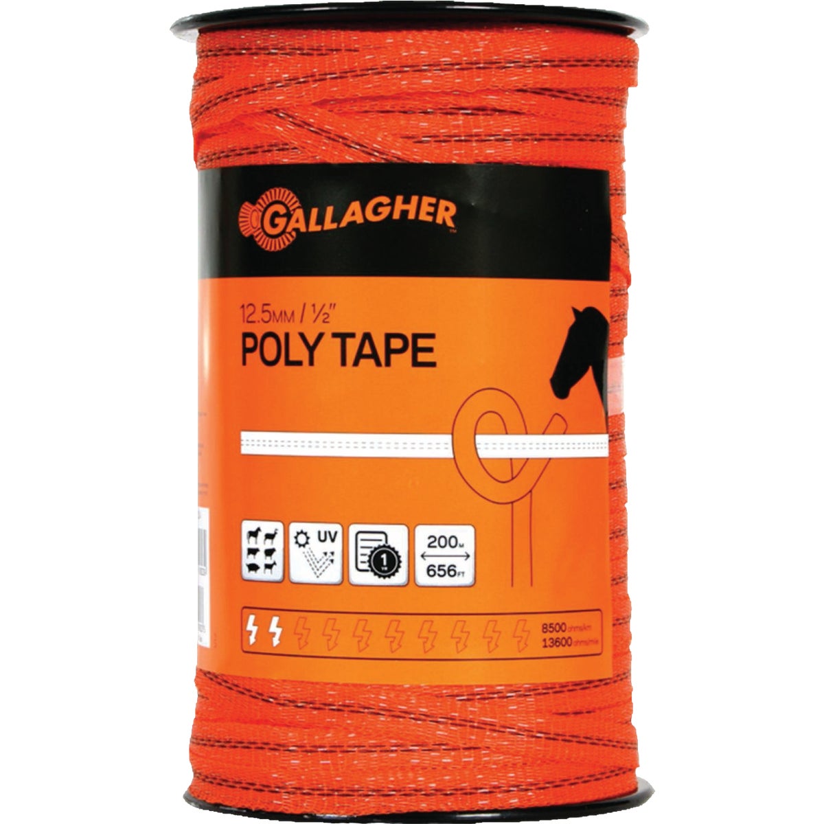 Gallagher 656 Ft. Orange Poly Tape Image 1