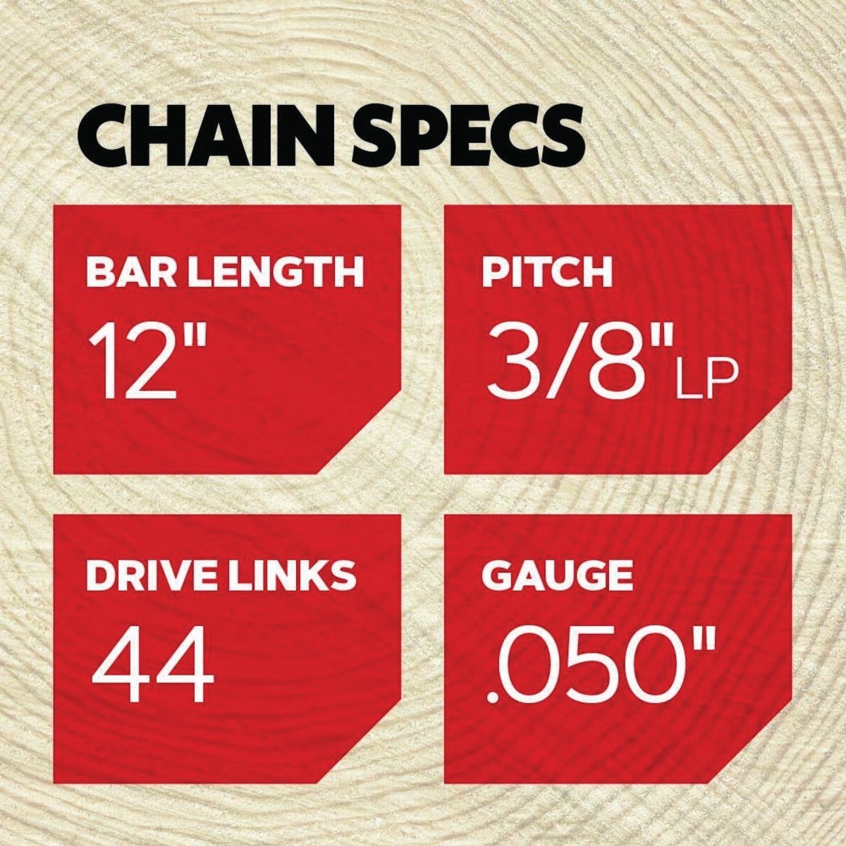 Oregon AdvanceCut 12 In. 44-Link 0.050 In. ga Chainsaw Chain Image 3
