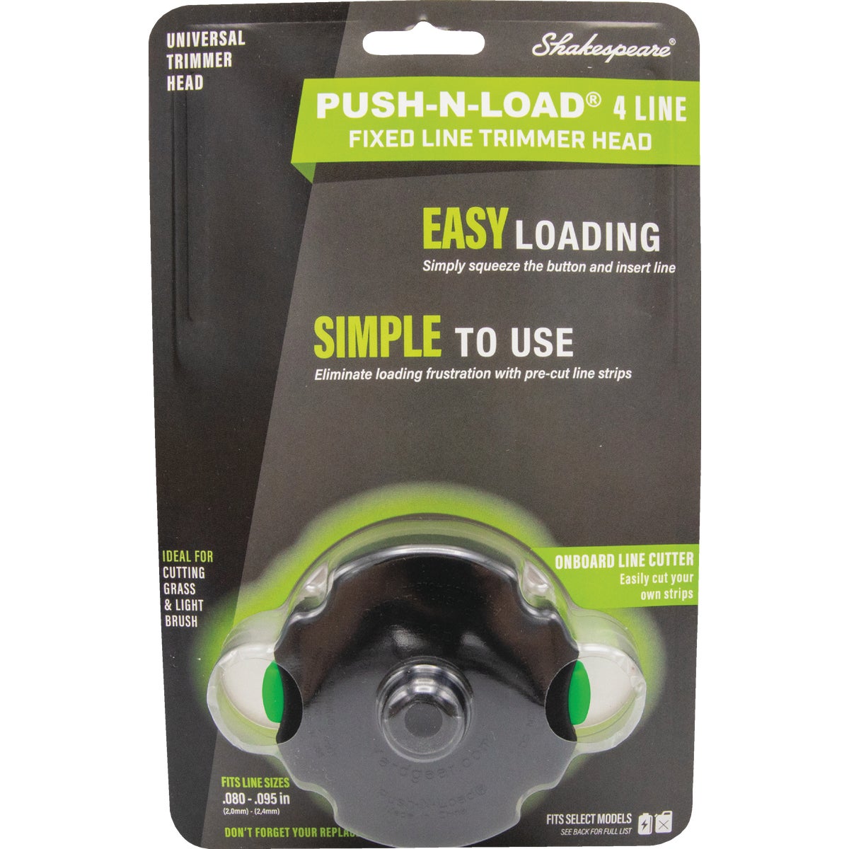 Shakespeare Push-N-Load 4-Line Replacement Trimmer Head Image 4