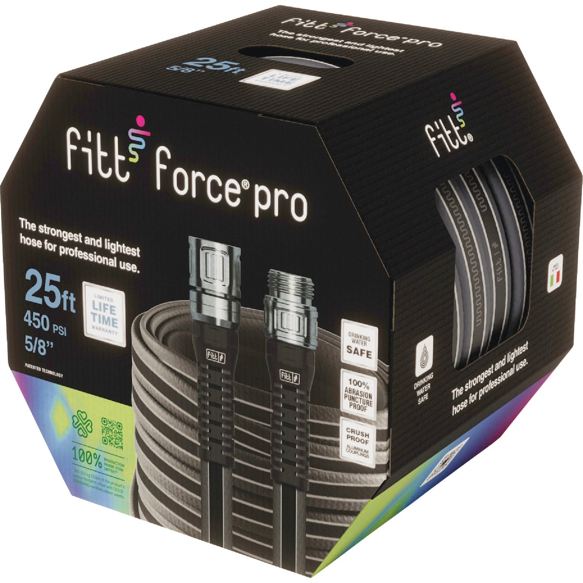 Fitt Force Pro 5/8 In. Dia. x 25 Ft. Commercial Grade Hose