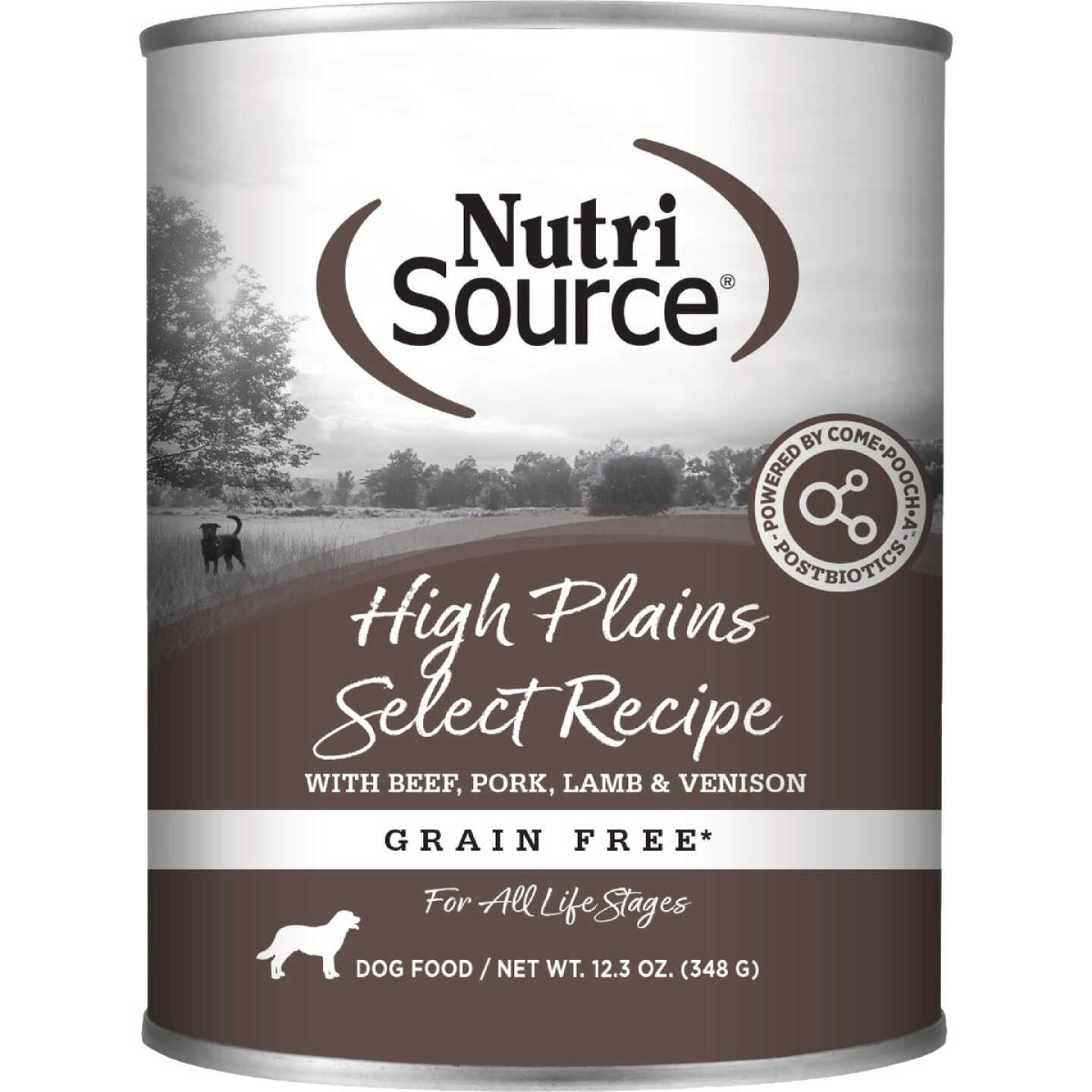 NutriSource 12.3 Oz. High Plains Select Recipe Grain Free Wet Dog Food Image 1