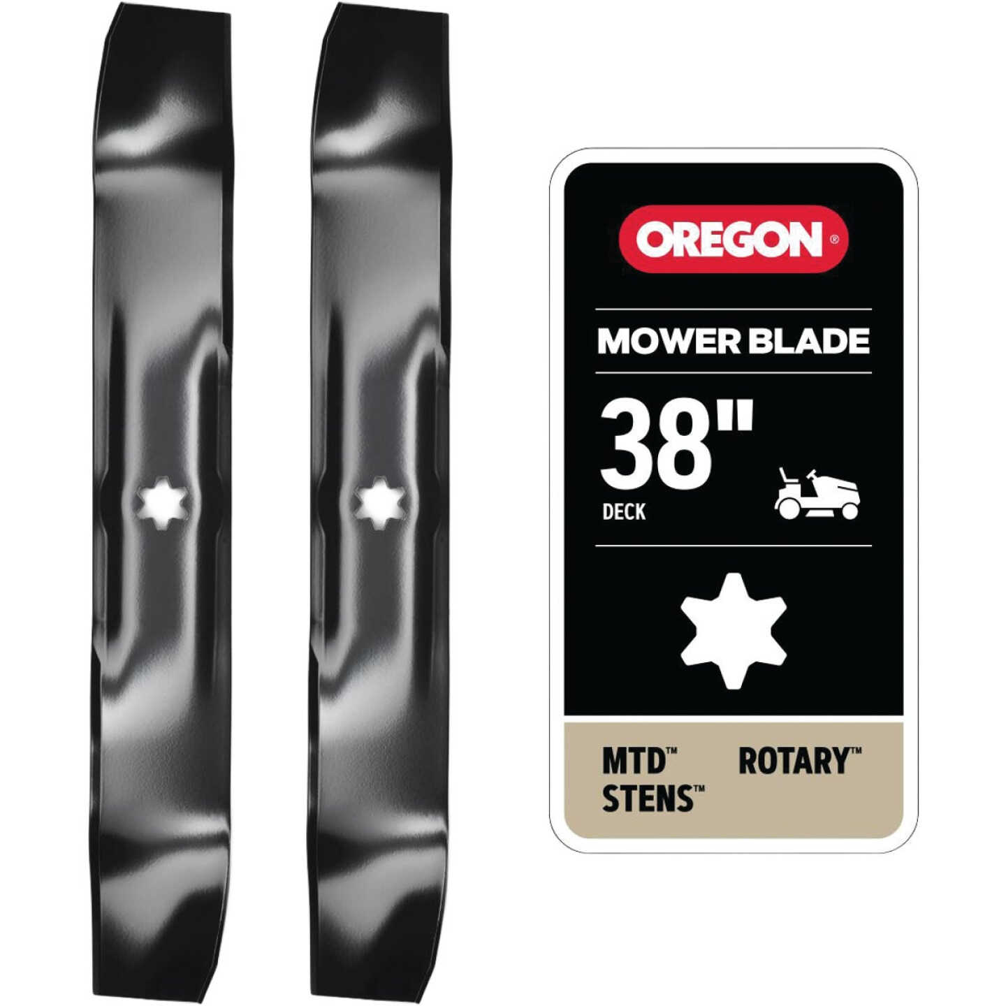 Oregon 38 In. MTD Riding Mower Blades (2-Pack) Image 1