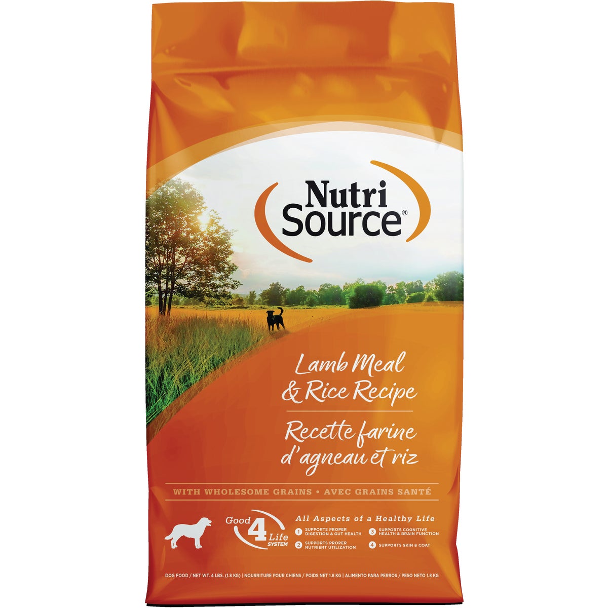 NutriSource 4 Lb. Lamb Meal & Rice Recipe Dog Food