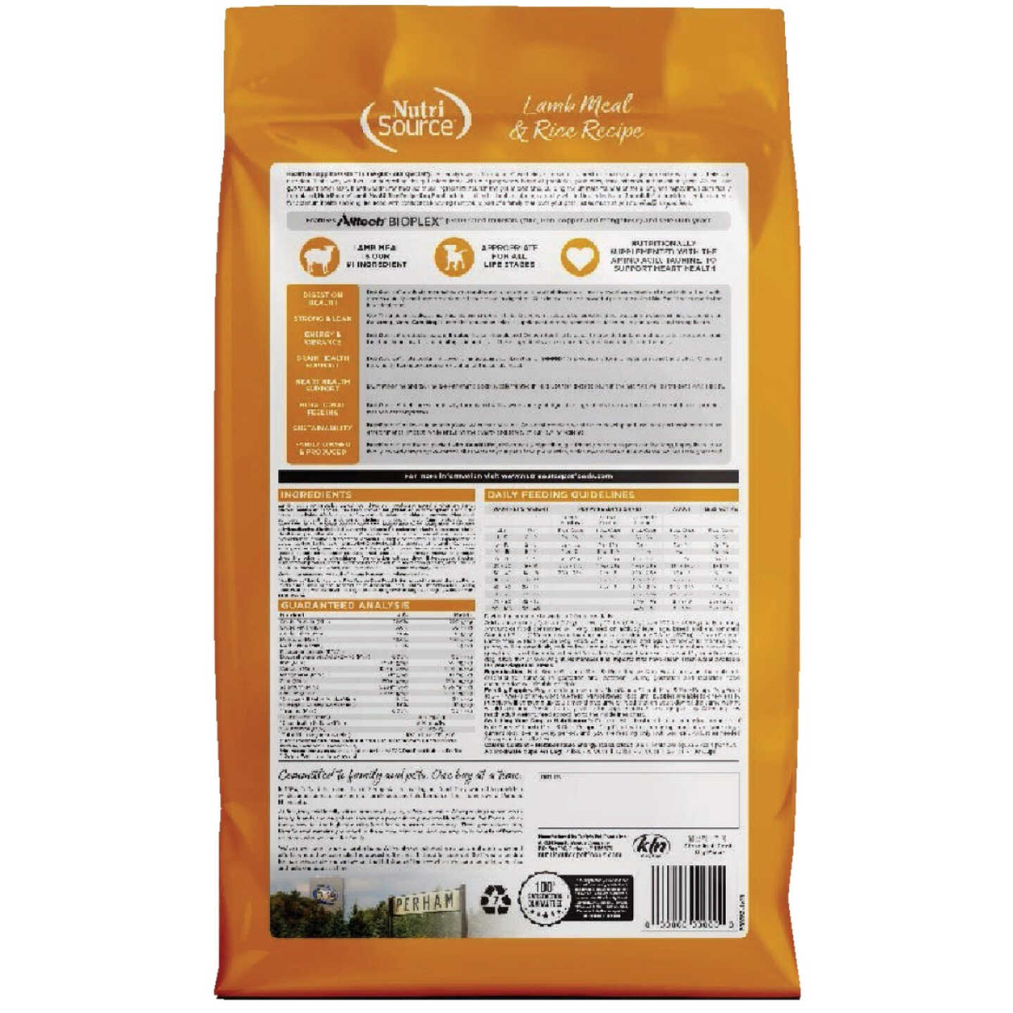 NutriSource 4 Lb. Lamb Meal & Rice Recipe Dog Food Image 7