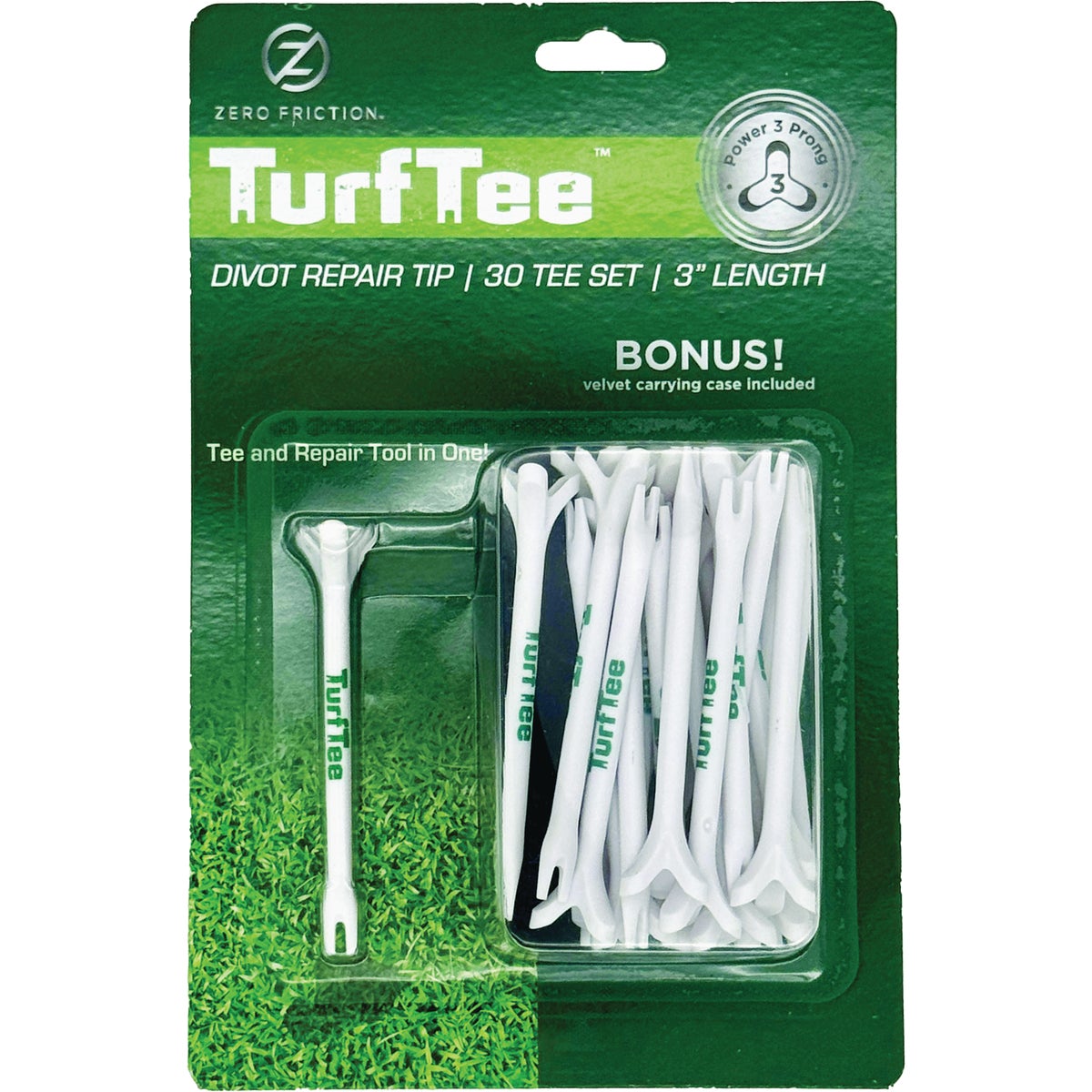 Zero Friction Turf Golf Tee Set (30-Pack)