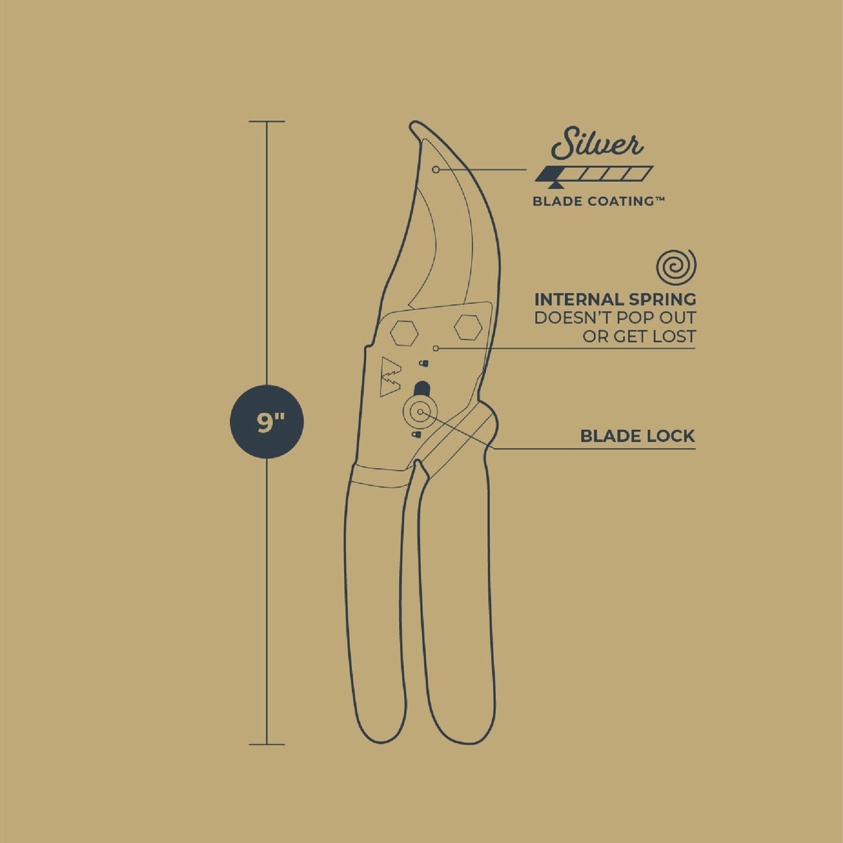 Woodland 8.63 In. Regular Duty Bypass Pruner Image 5