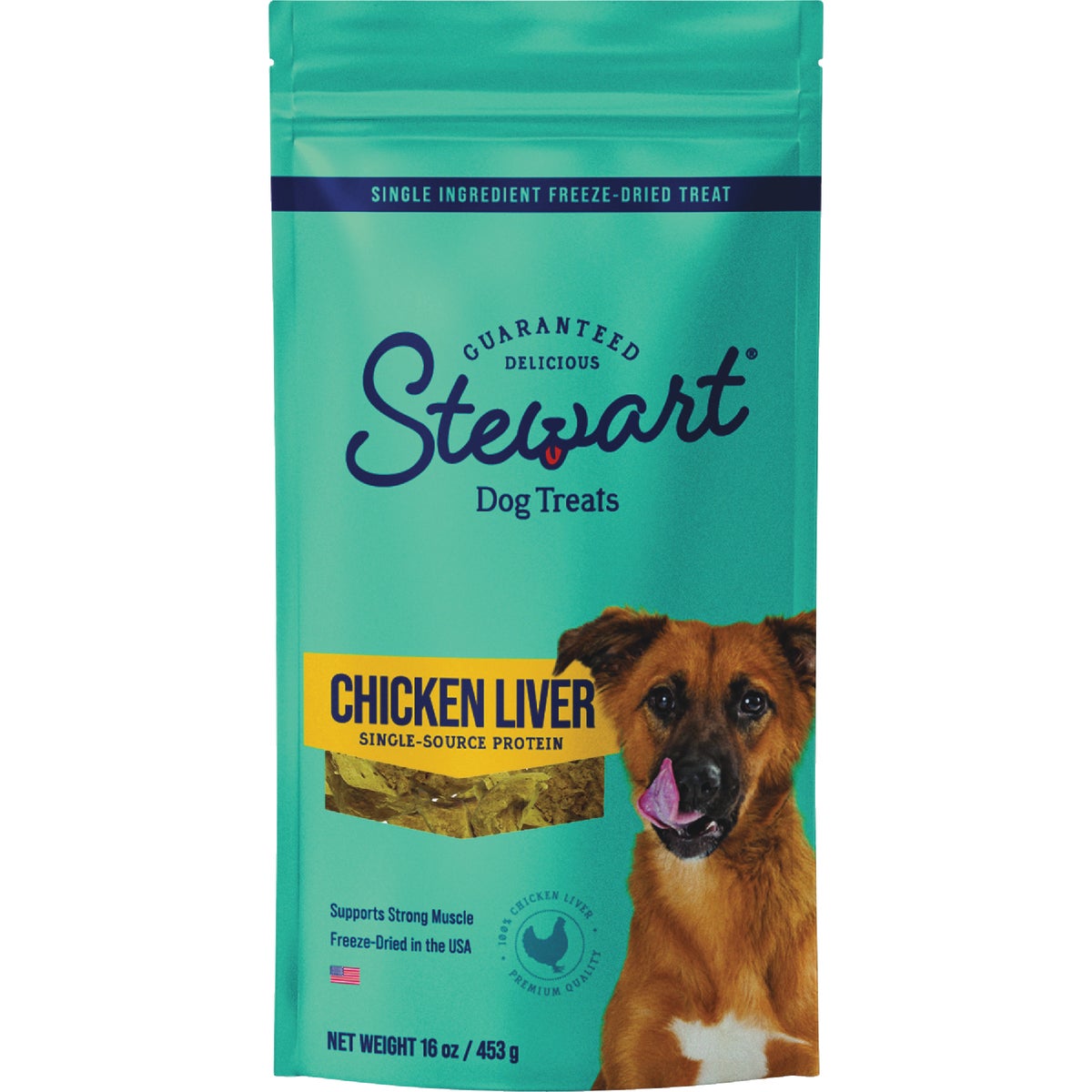 Stewart 16 Oz. Freeze-Dried Chicken Liver Dog Treat